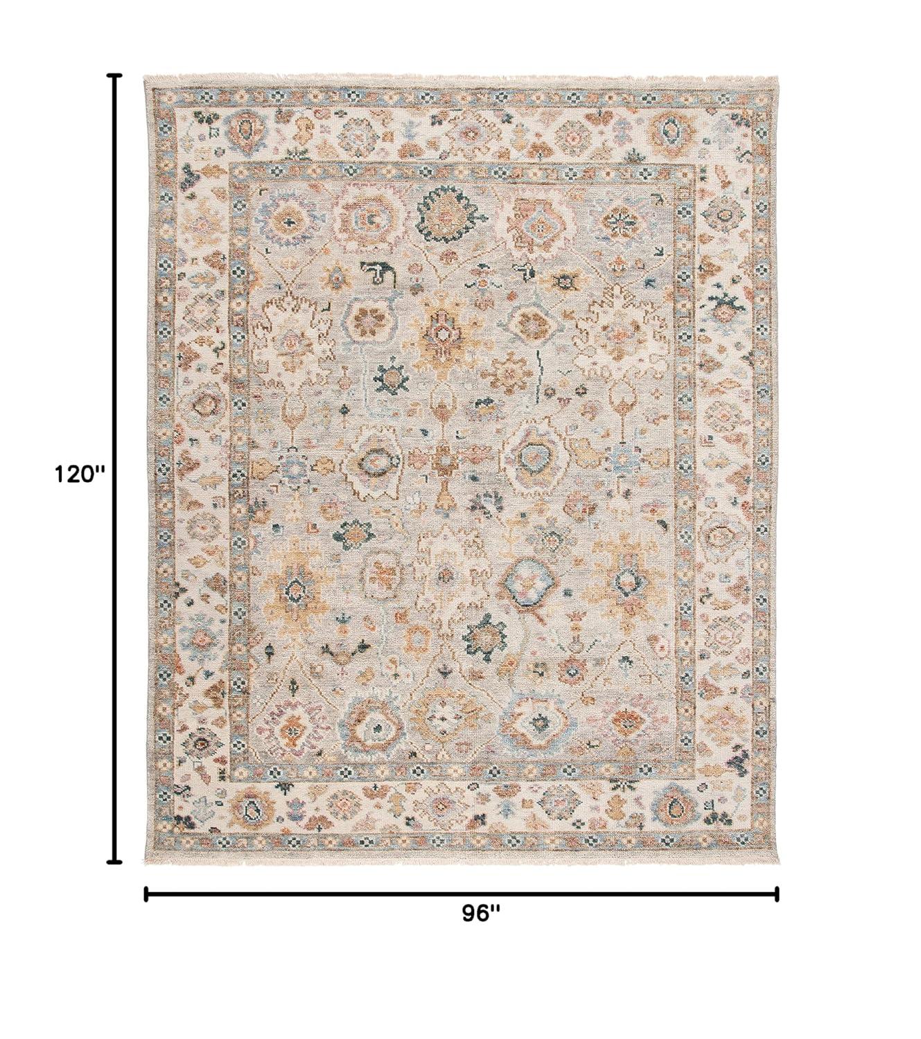 Hand Knotted 70% Wool And 30% Cotton Oriental Rug