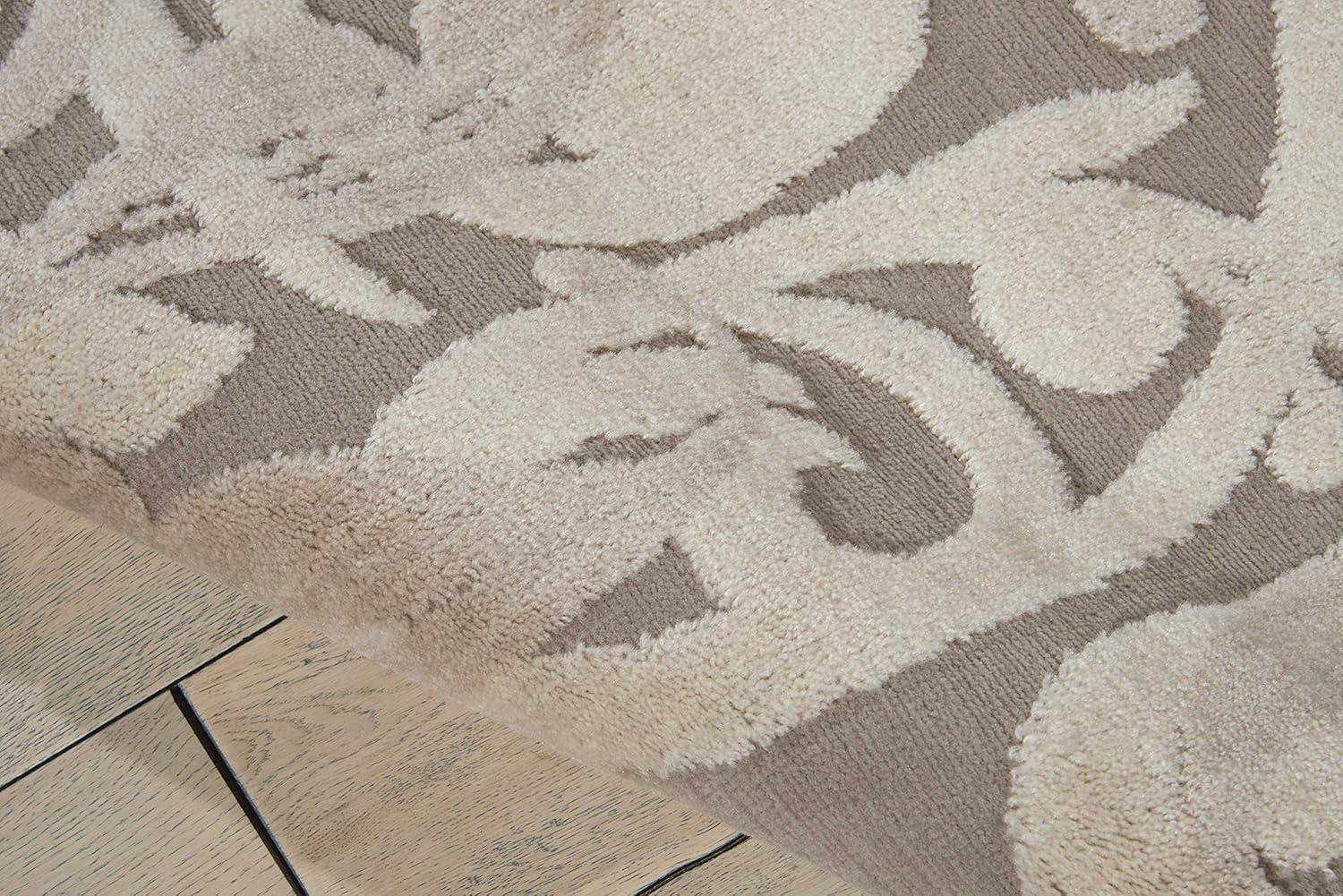 Nourison Graphic Illusions Floral Grey/Camel 2'3" x 3'9" Area Rug, (2x4)