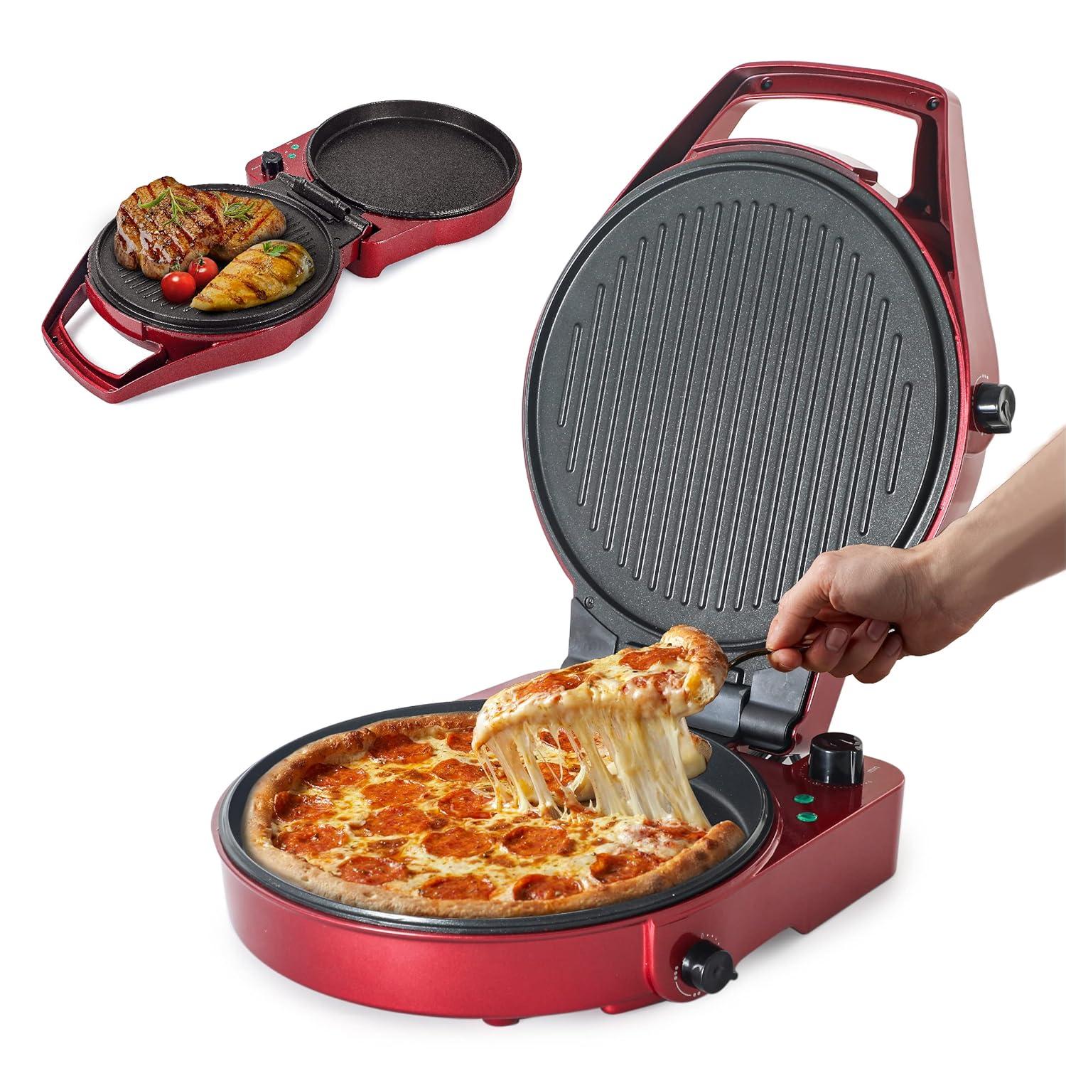 Betty Crocker Betty Crocker Pizza Maker, Countertop Pizza Maker for Home