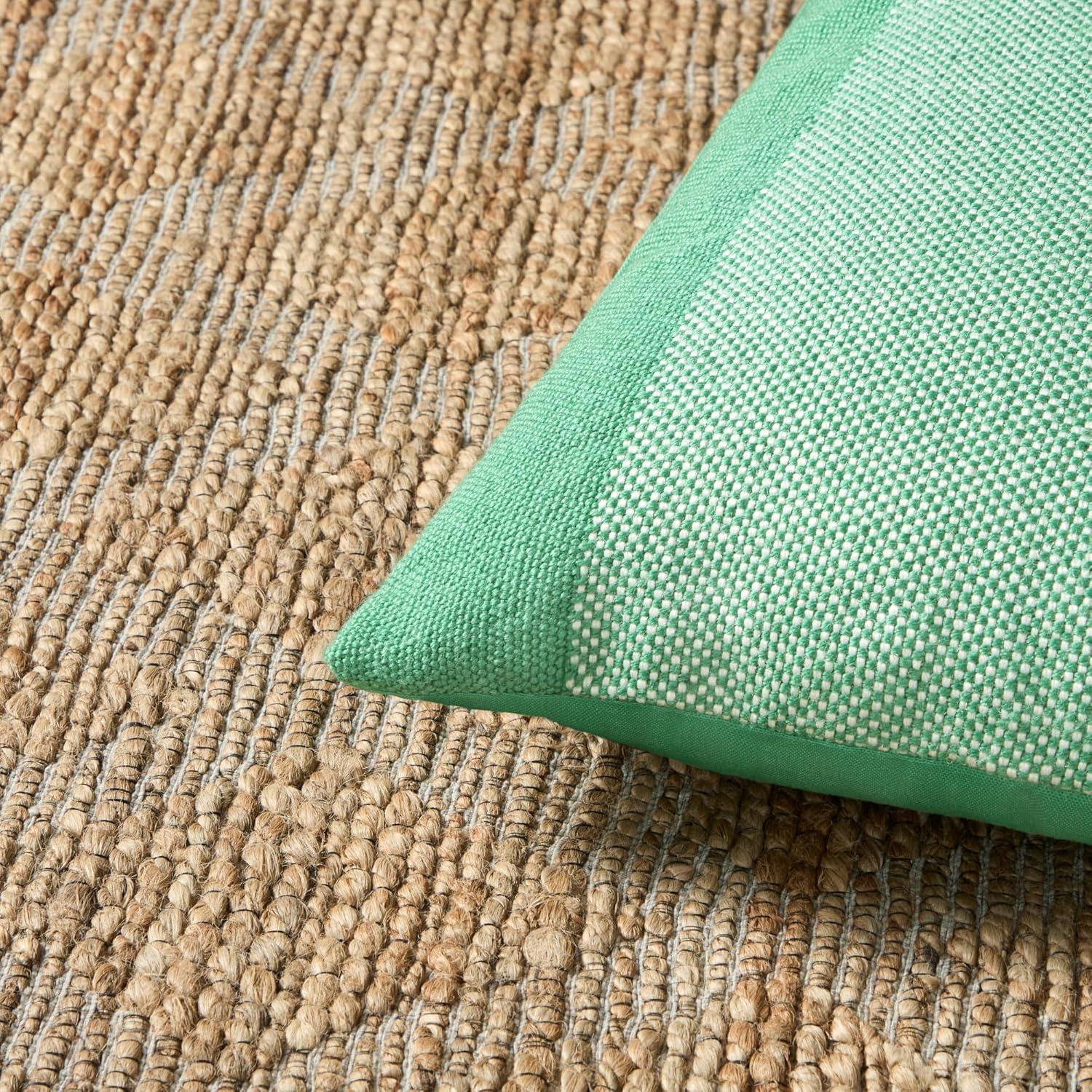 TOWN & COUNTRY TERRA Alara Solid Border Indoor Outdoor Decorative Pillow 20"x20"