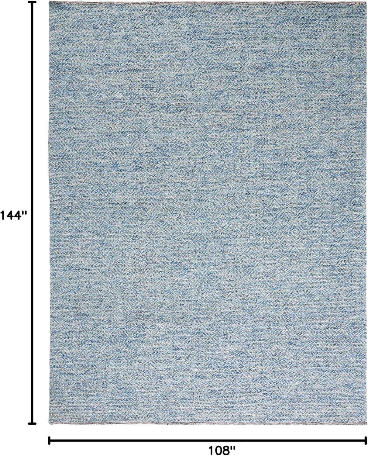 SAFAVIEH Natura Eanna Geometric Wool Area Rug, Blue, 9' x 12'