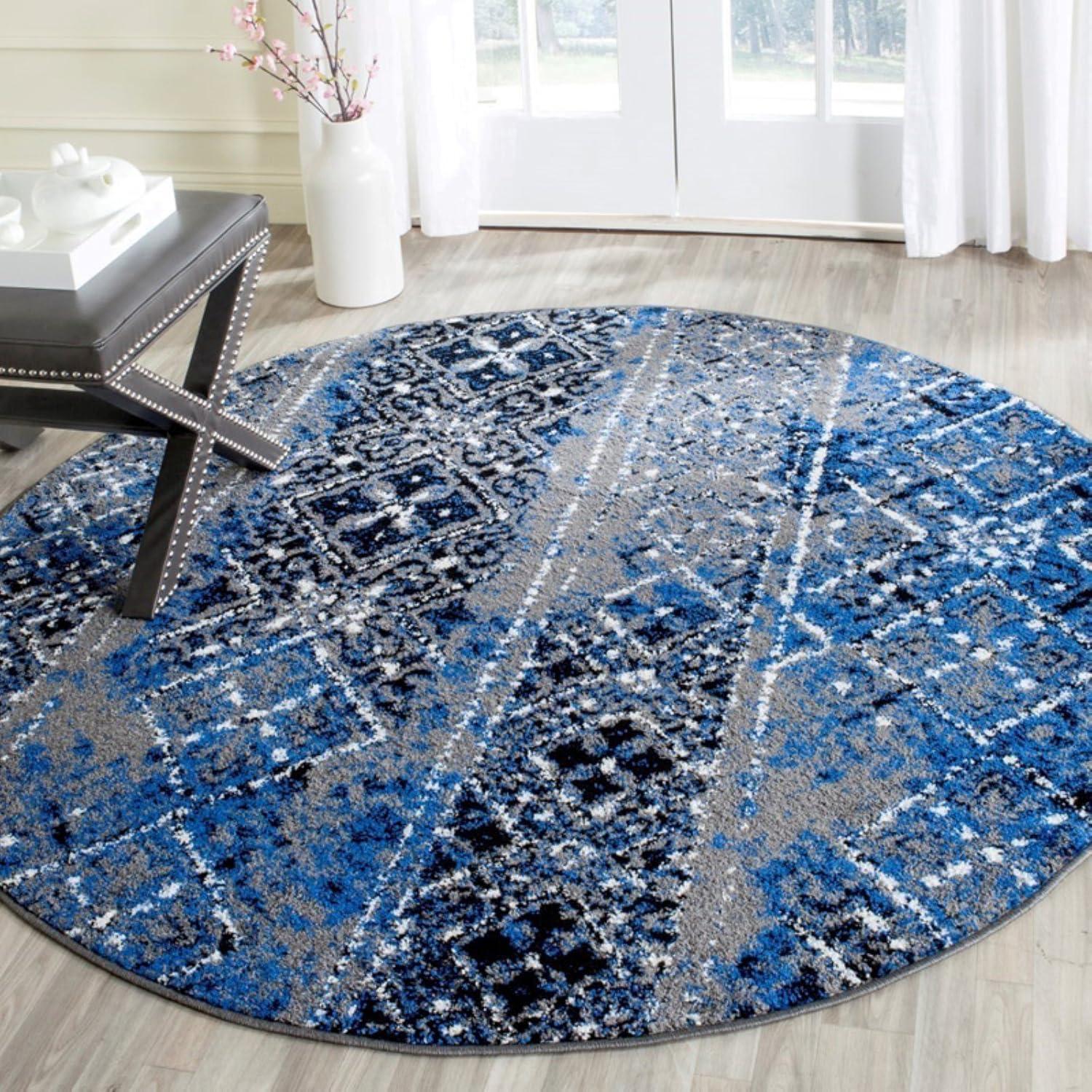 Adirondack ADR111 Machine Made Indoor Runner - Silver/Multi - 2'-6"x10' - Safavieh