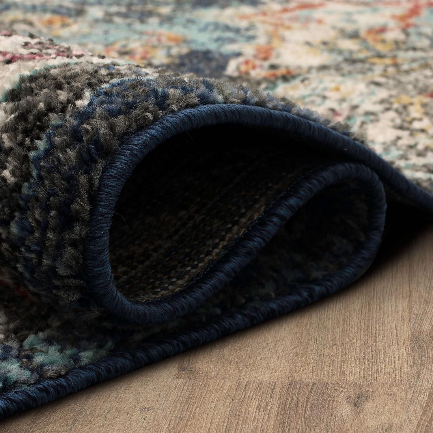 Dellen Blue 7 ft. 10 in. x 10 ft. Area Rug