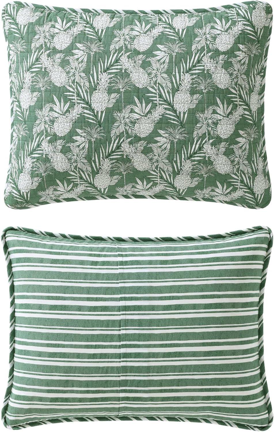 Tommy Bahama Home Pineapple Venture Tropical Cotton Floral Quilt Set