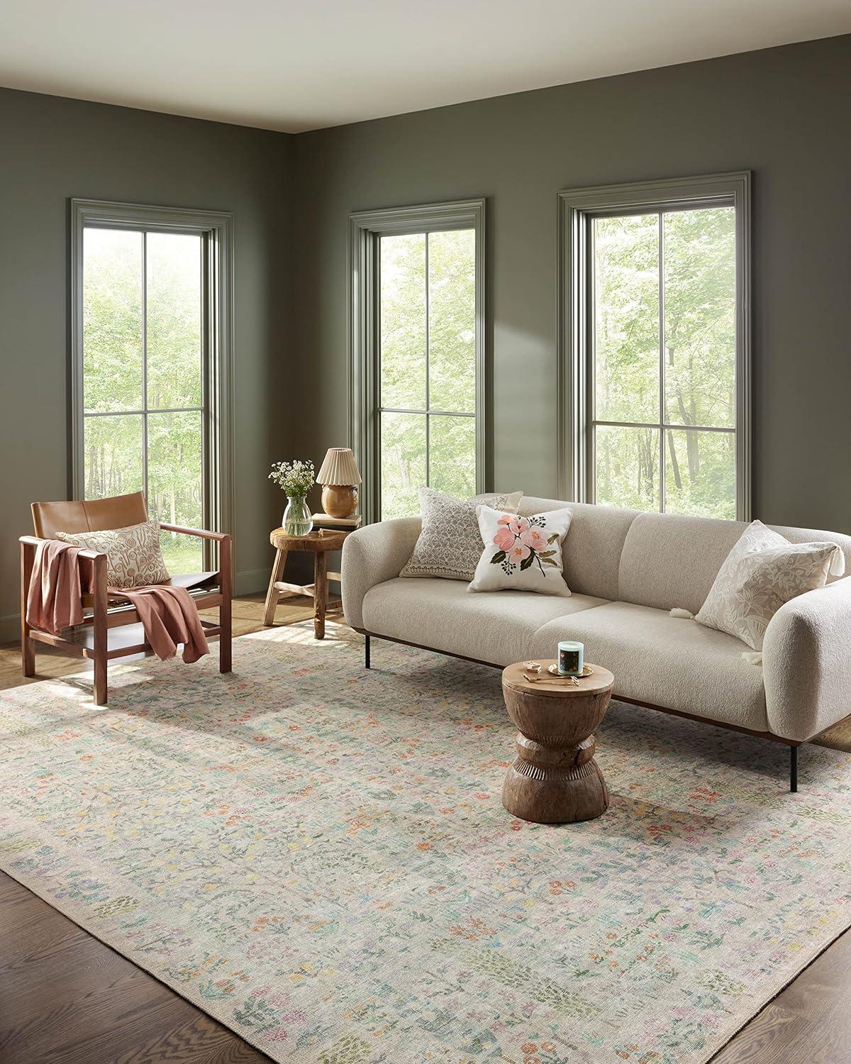 Rifle Paper Co. X Loloi Maison Grove Khaki Area Rug