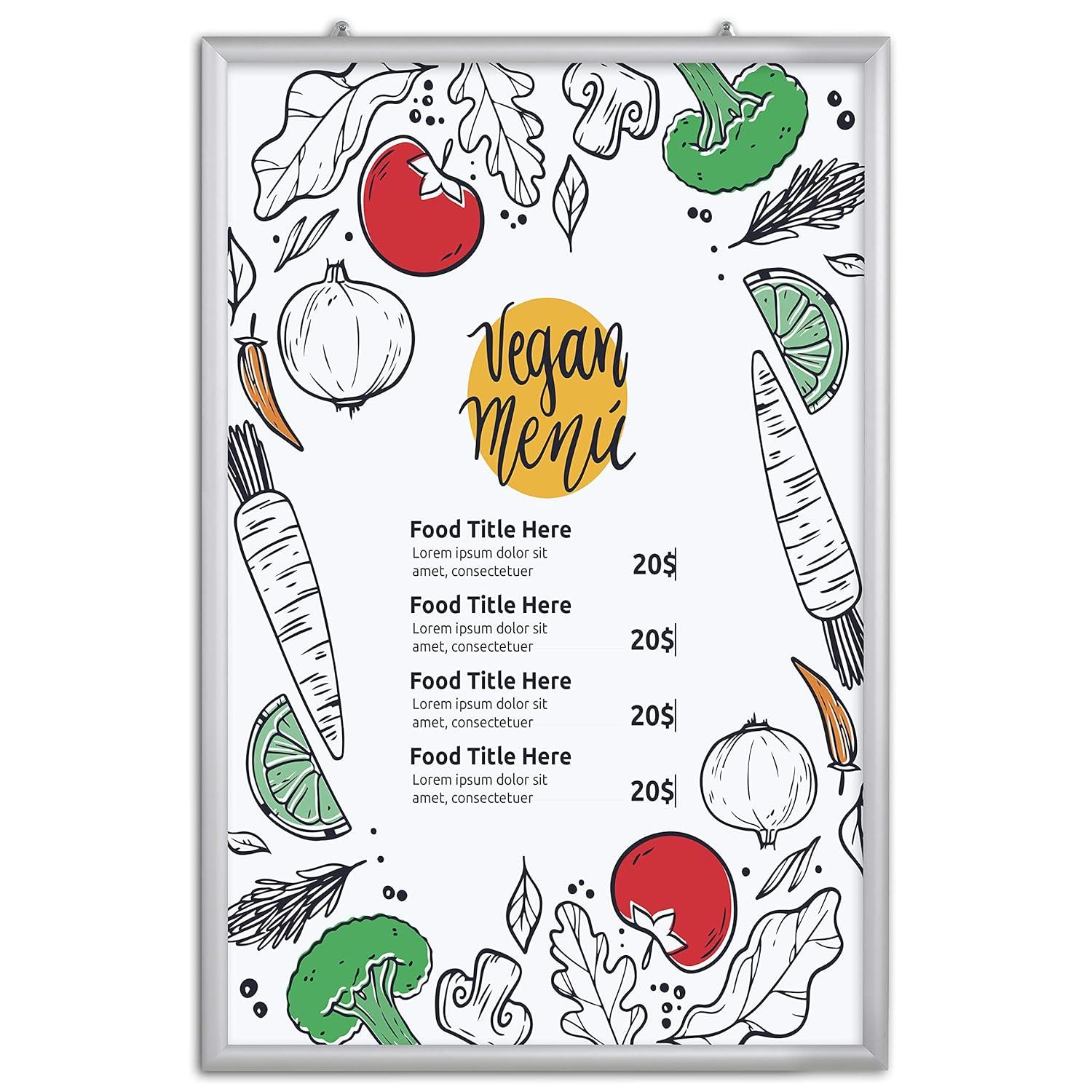 MT Displays UCN255-CS-P Metal Beveled Picture Frame