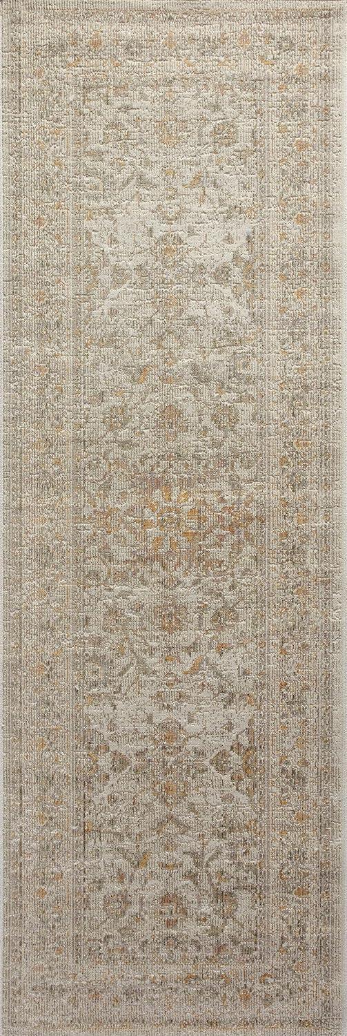 Rosemarie Ivory/Natural Reversible Runner Rug 2'7" x 8'