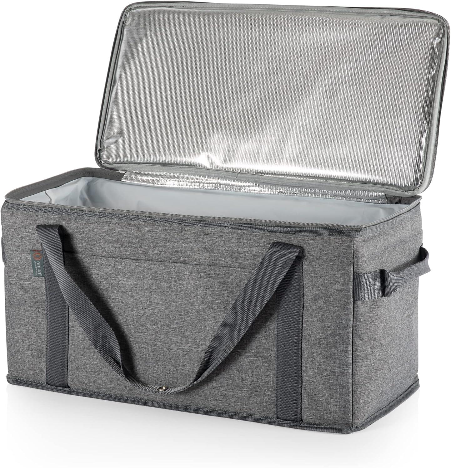 Picnic Time Collapsible 45qt Cooler - Heathered Gray