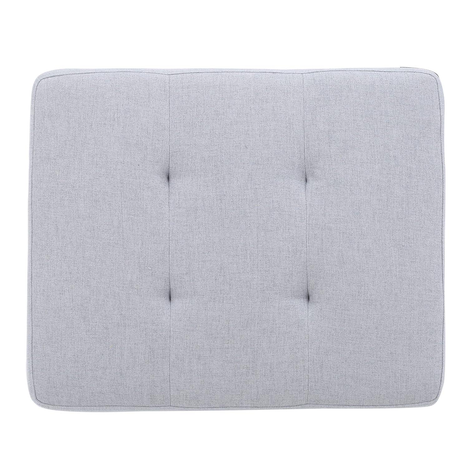 GDF Studio Bridger Mid-Century Ottoman, Light Grey
