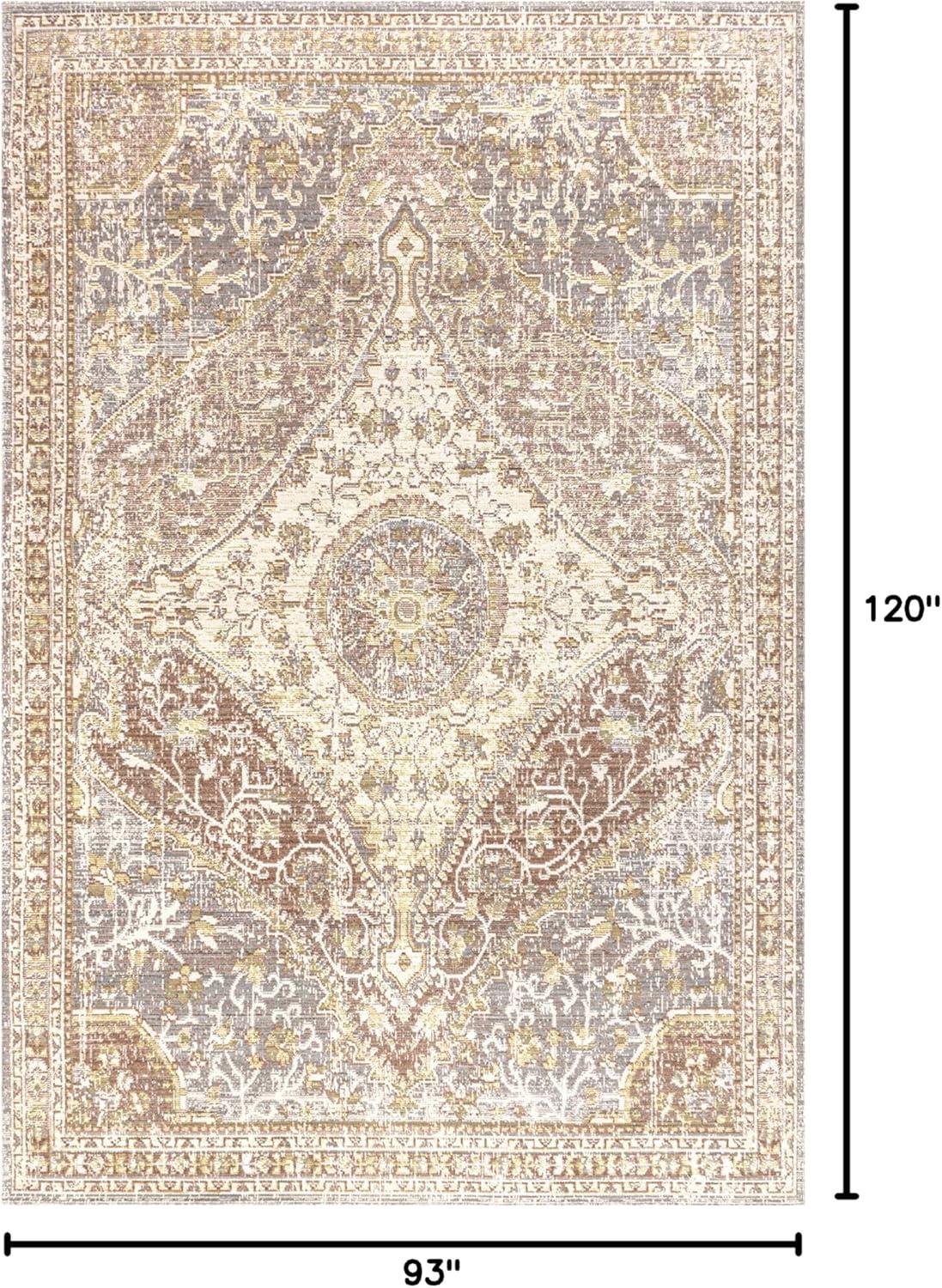 Petras Modern Ornate Medallion Area Rug  - JONATHAN Y