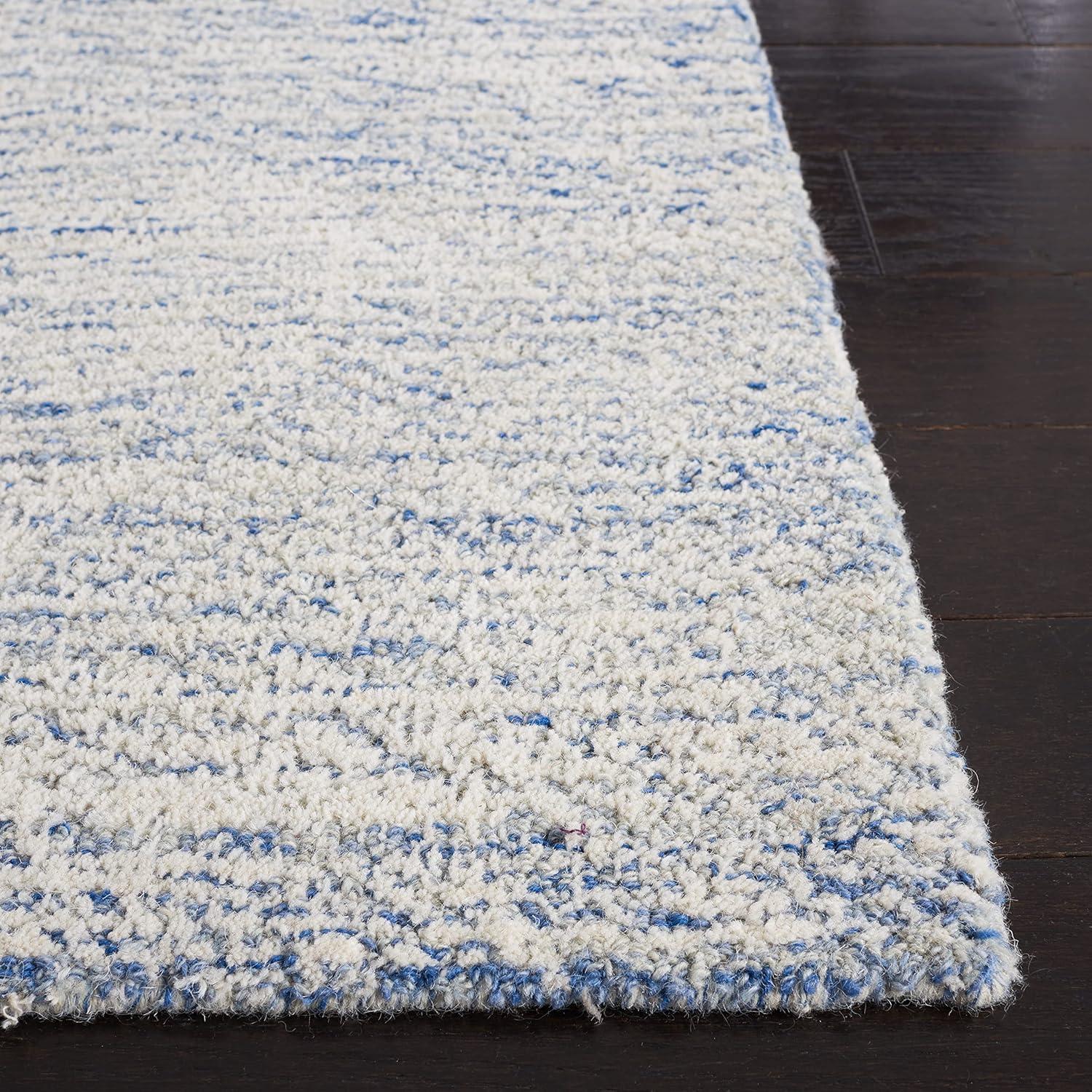 Metro MET999 Hand Tufted Indoor Runner Rug - Blue/Ivory - 2'3"x8' - Safavieh