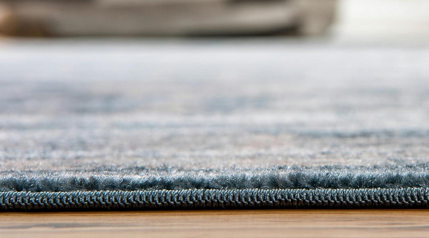 Unique Loom Paris Collection Area Rug - Louisa (7' 1" x 10' Rectangle Dark Gray/Beige)