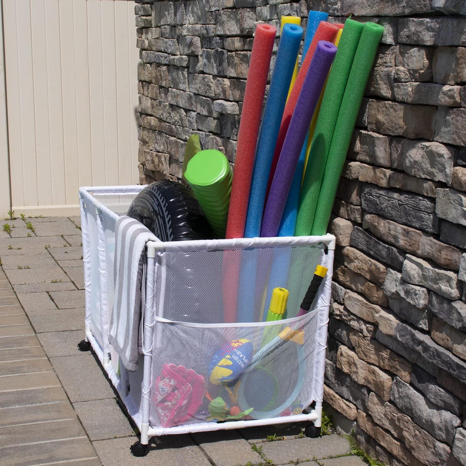 Essentially Yours Essentially Yours 46'' W 0 Gallons Water Resistant Plastic Deck Box with Wheels