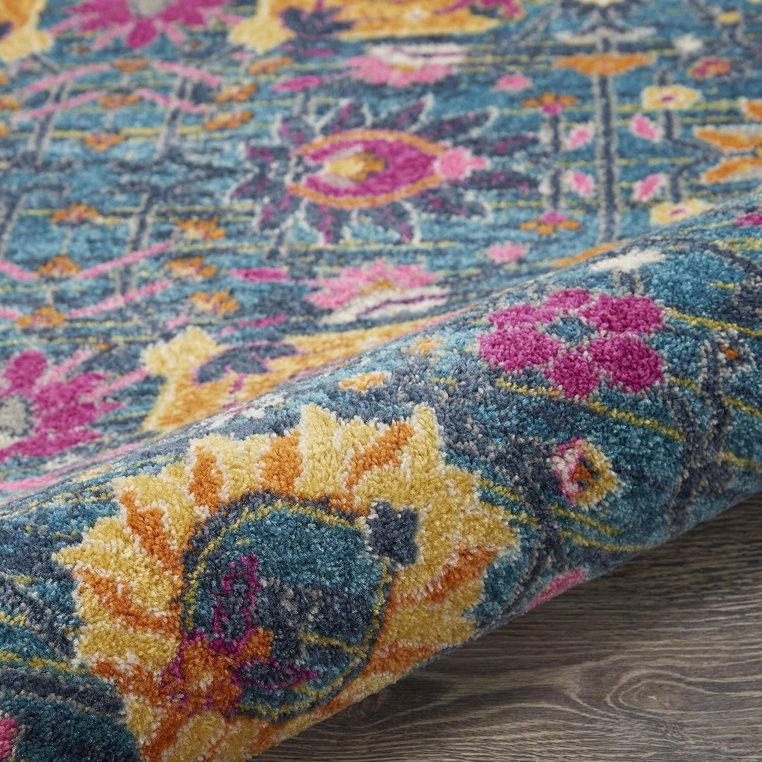 Nourison Passion Bohemian Indoor Rug Fuchsia 5' x Round