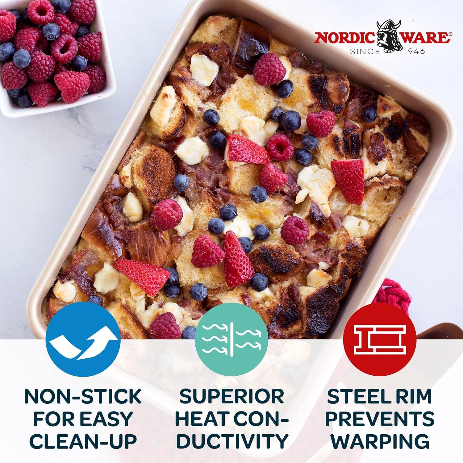 Nordic Ware Naturals® Nonstick 9" x 13" Rectangular Cake Pan