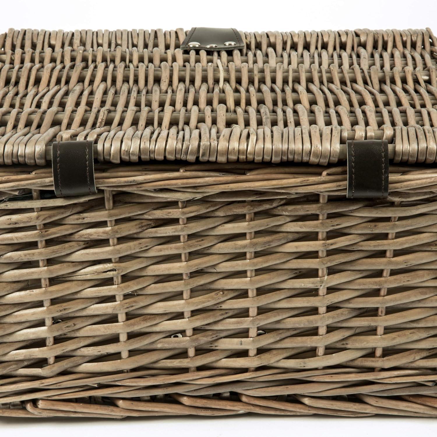 Picnic Time Catalina Wicker Picnic Basket with Picnic