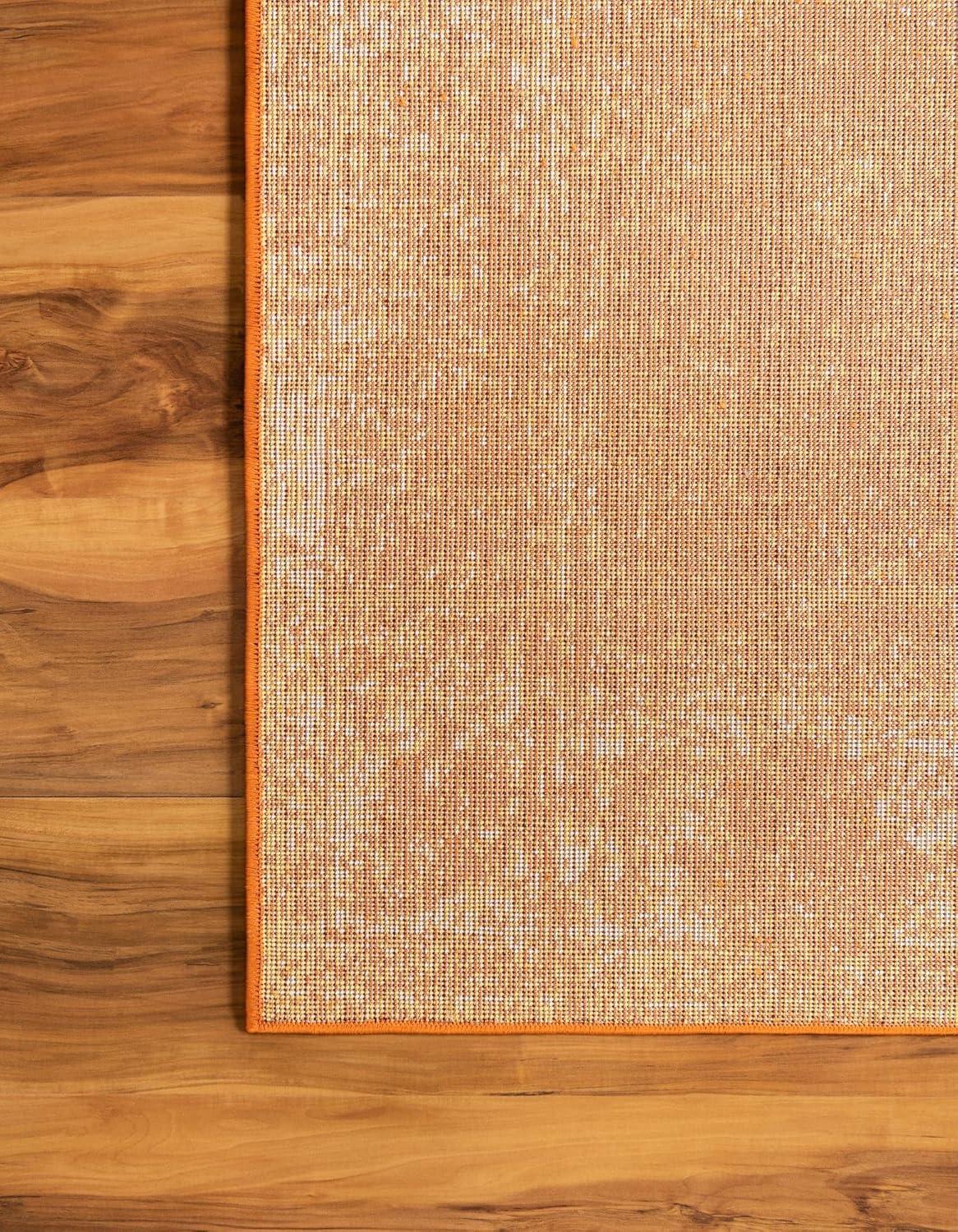 Unique Loom 8' 0 x 10' 0 Sofia Casino Orange Area Rug