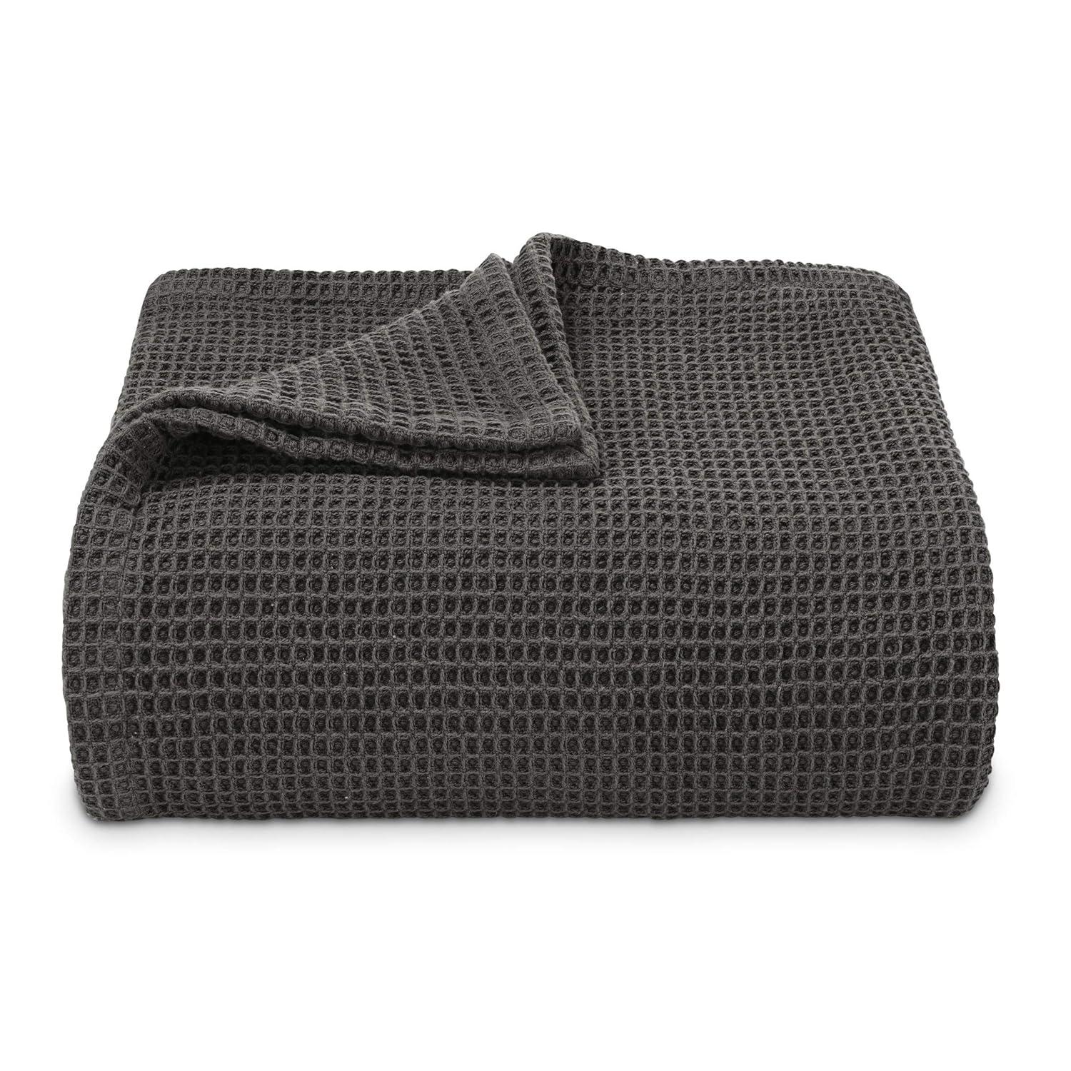 Vera Wang Vera Wang Waffleweave Cotton Blanket