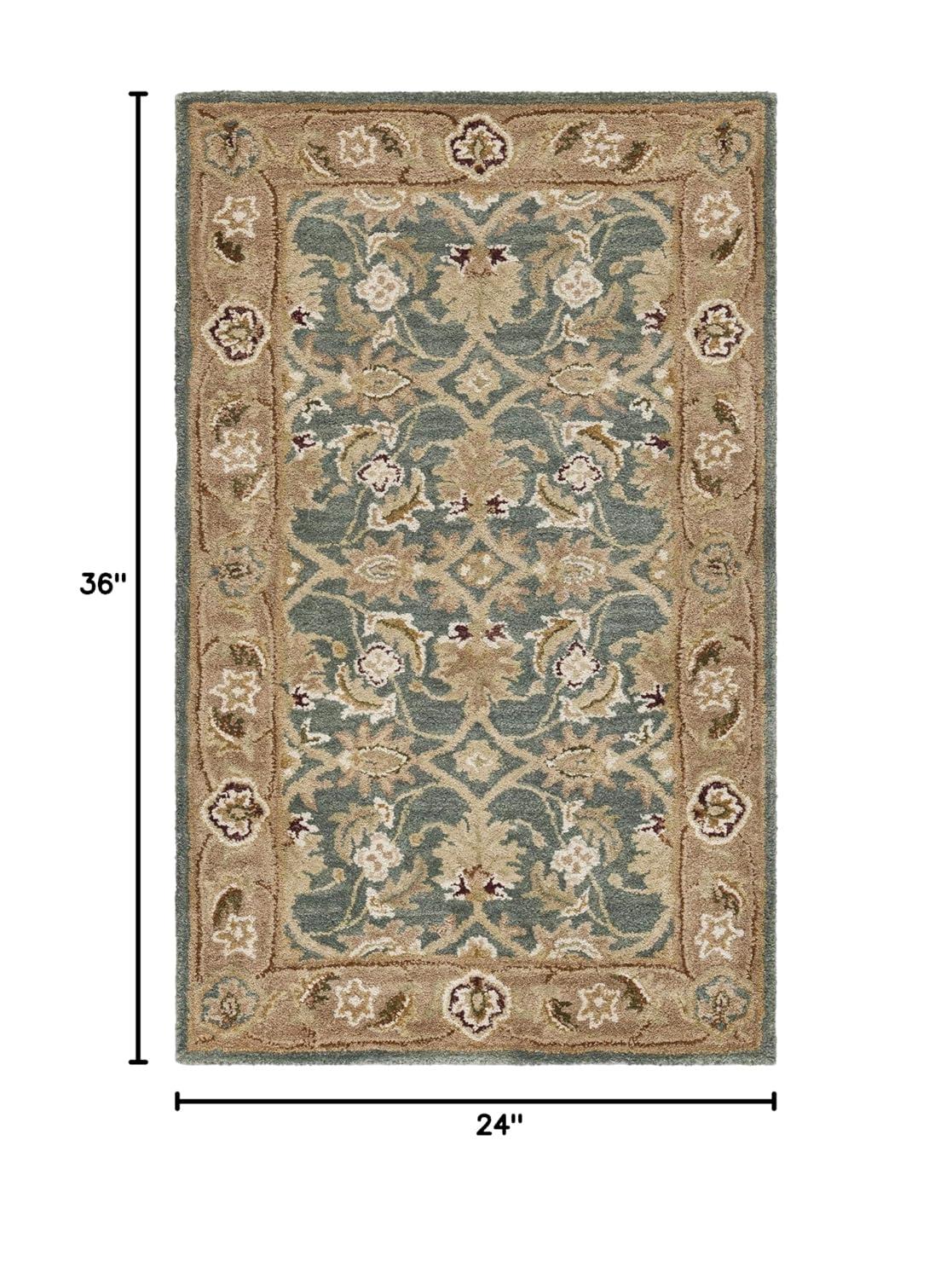 SAFAVIEH Anatolia Alfombra de Lana Tradicional Sophia Azul/marrón, 9' x 12'