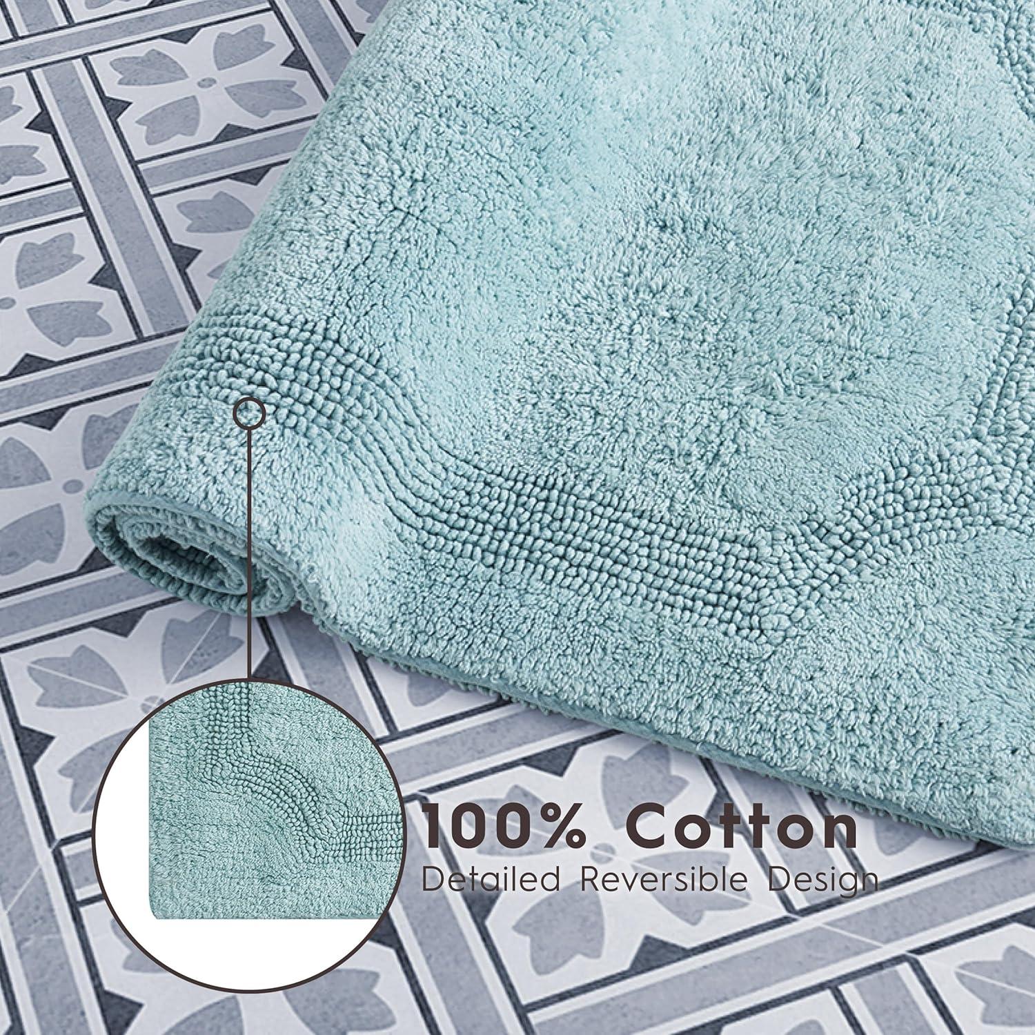 Laura Ashley Reversible Cotton Bath Rug