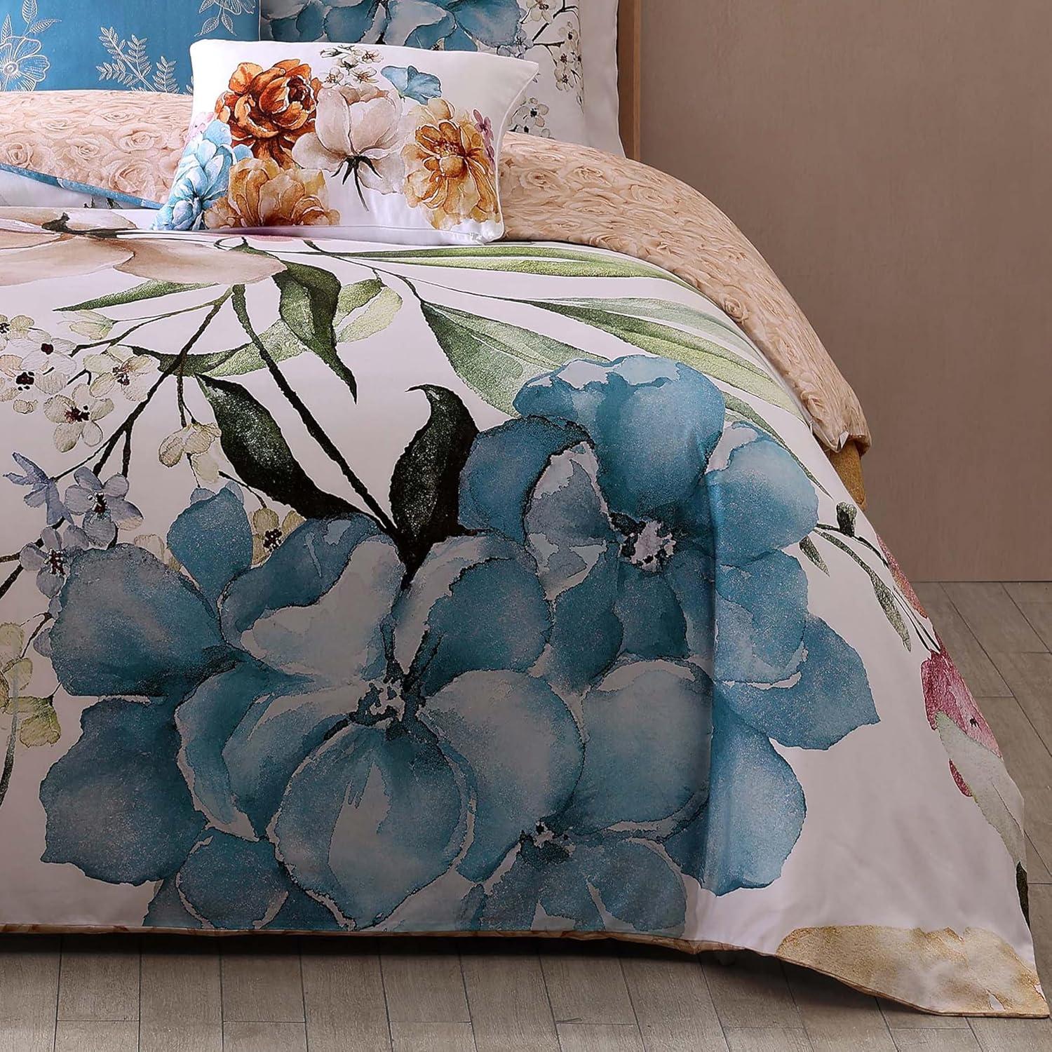 BeBeJan Bebejan Maia 100% Cotton Sateen 5 Piece Reversible Comforter Set