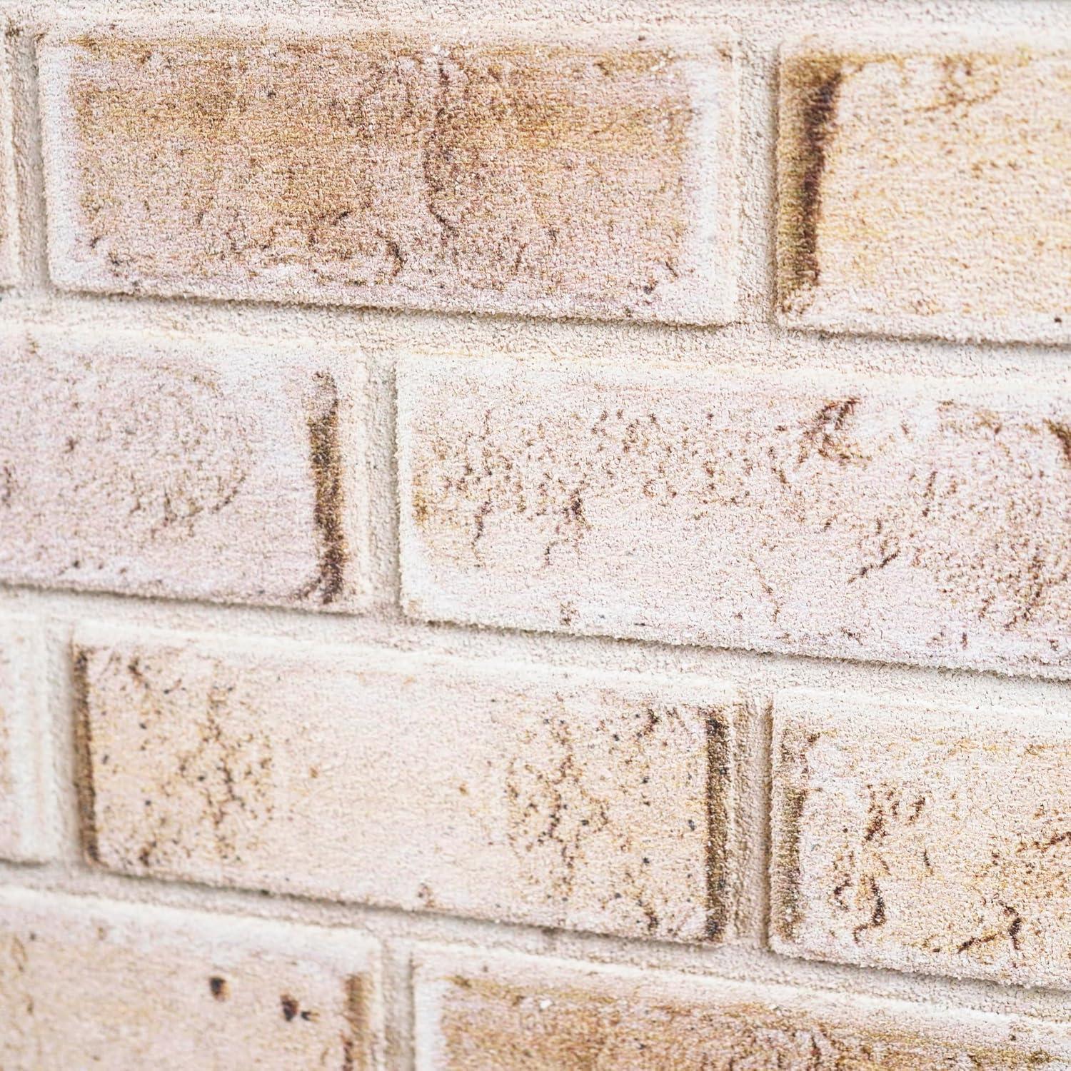 UPP Ultimate Premium Products 3D Brick Effect Wall Panels - Lightweight Styrofoam - Set of 9 Large Panels (20"x40") Covers 48 sq ft - Apply with Wall Adhesive - DIY Home Wall Cladding