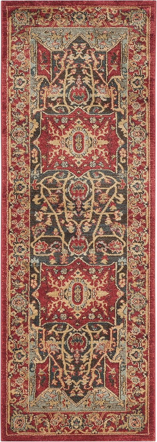 SAFAVIEH Mahal Trecia Oriental Runner Rug, Red, 2'2" x 10'