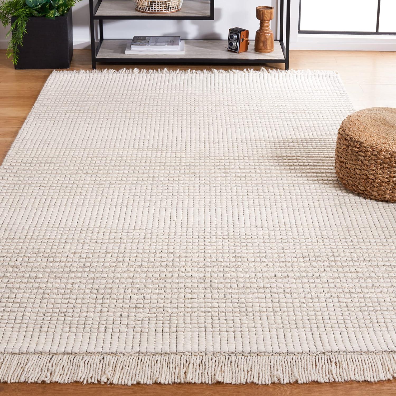 Marbella MRB208 Hand Woven Indoor Accent Rug - Ivory/Beige - 3'x5' - Safavieh