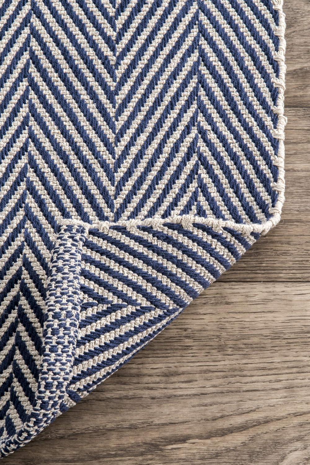 nuLOOM Kimberely Hand Loomed Runner Rug, 2' 6" x 6', Navy