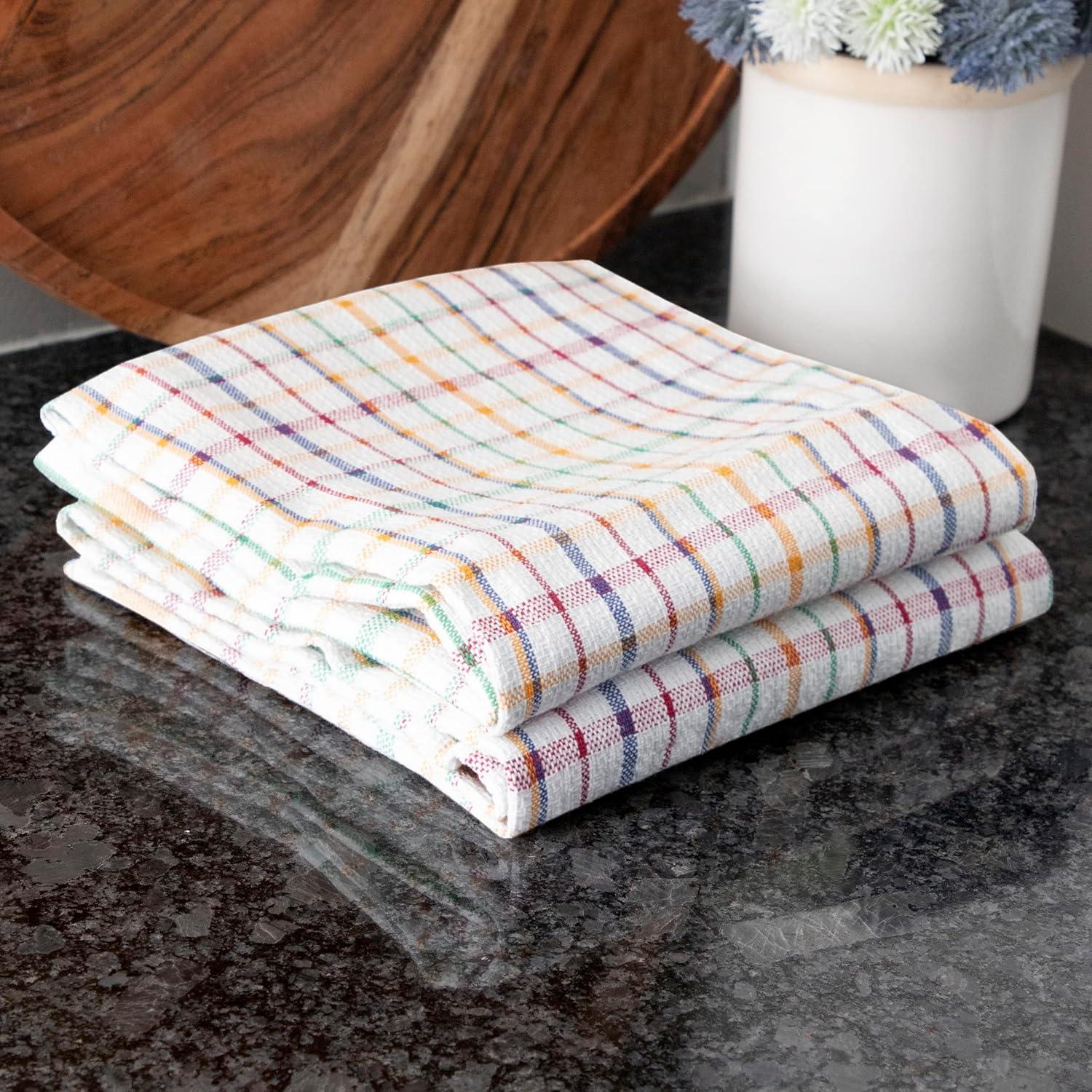 Cotton Plaid Jacquard Tea Towel Kitchen Towel