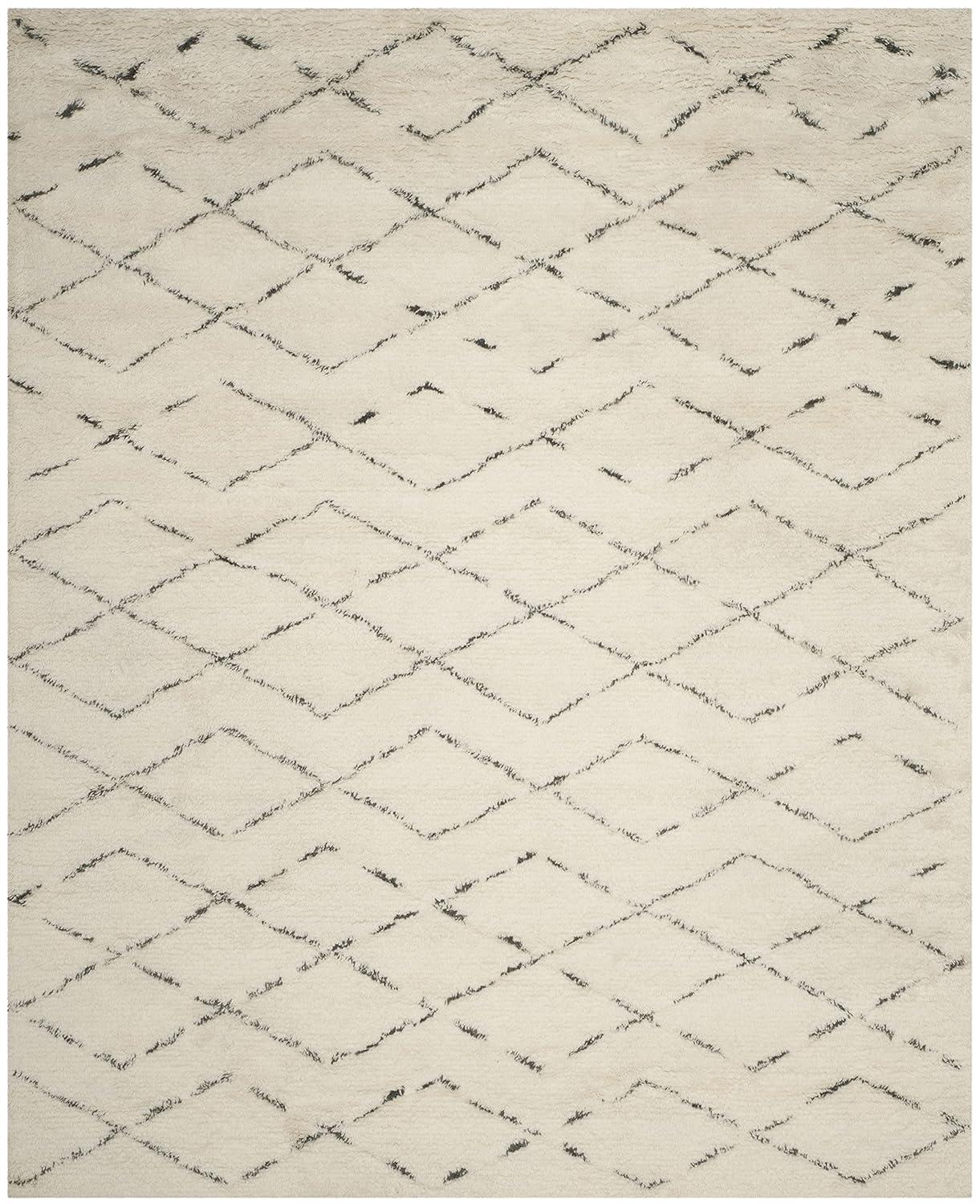 Casablanca CSB847 Hand Tufted Indoor Area Rug - Ivory/Grey - 8'x10' - Safavieh
