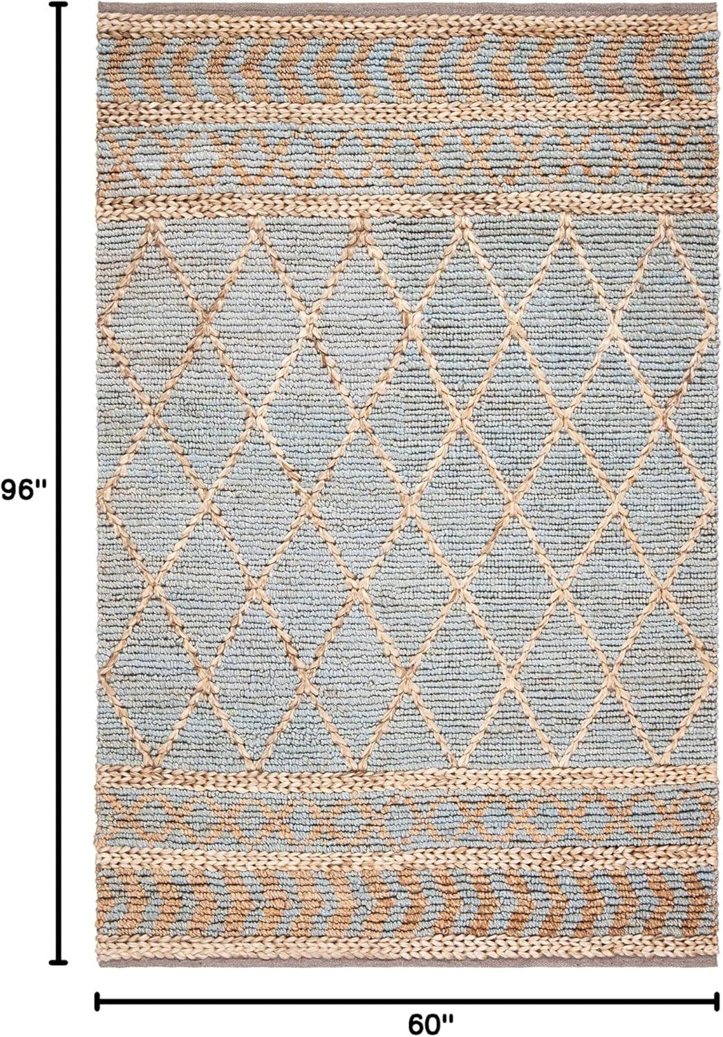 Sand & Stable™ Phippsburg Geometric Handwoven Natural/Blue Area Rug