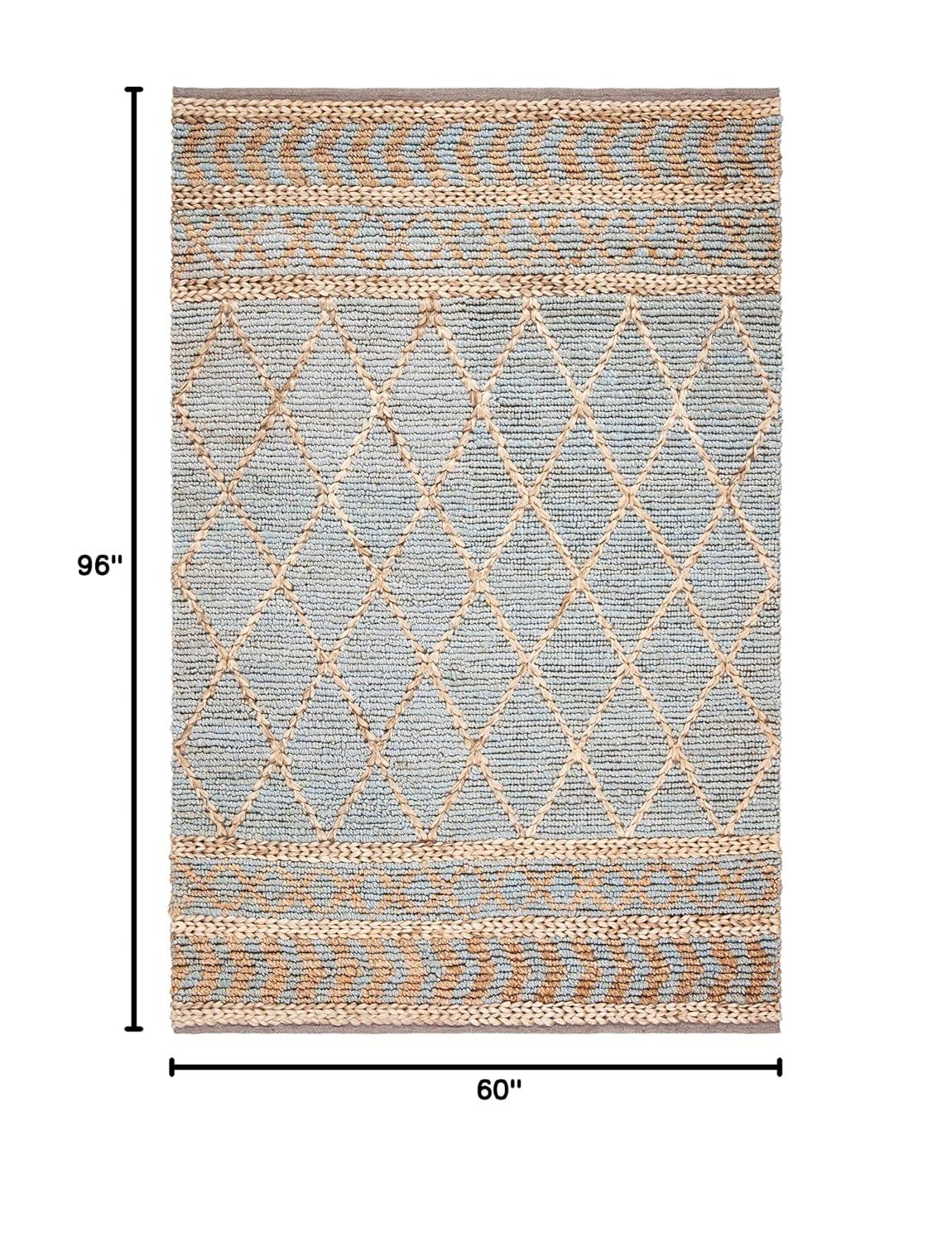 Sand & Stable™ Phippsburg Geometric Handwoven Natural/Blue Area Rug