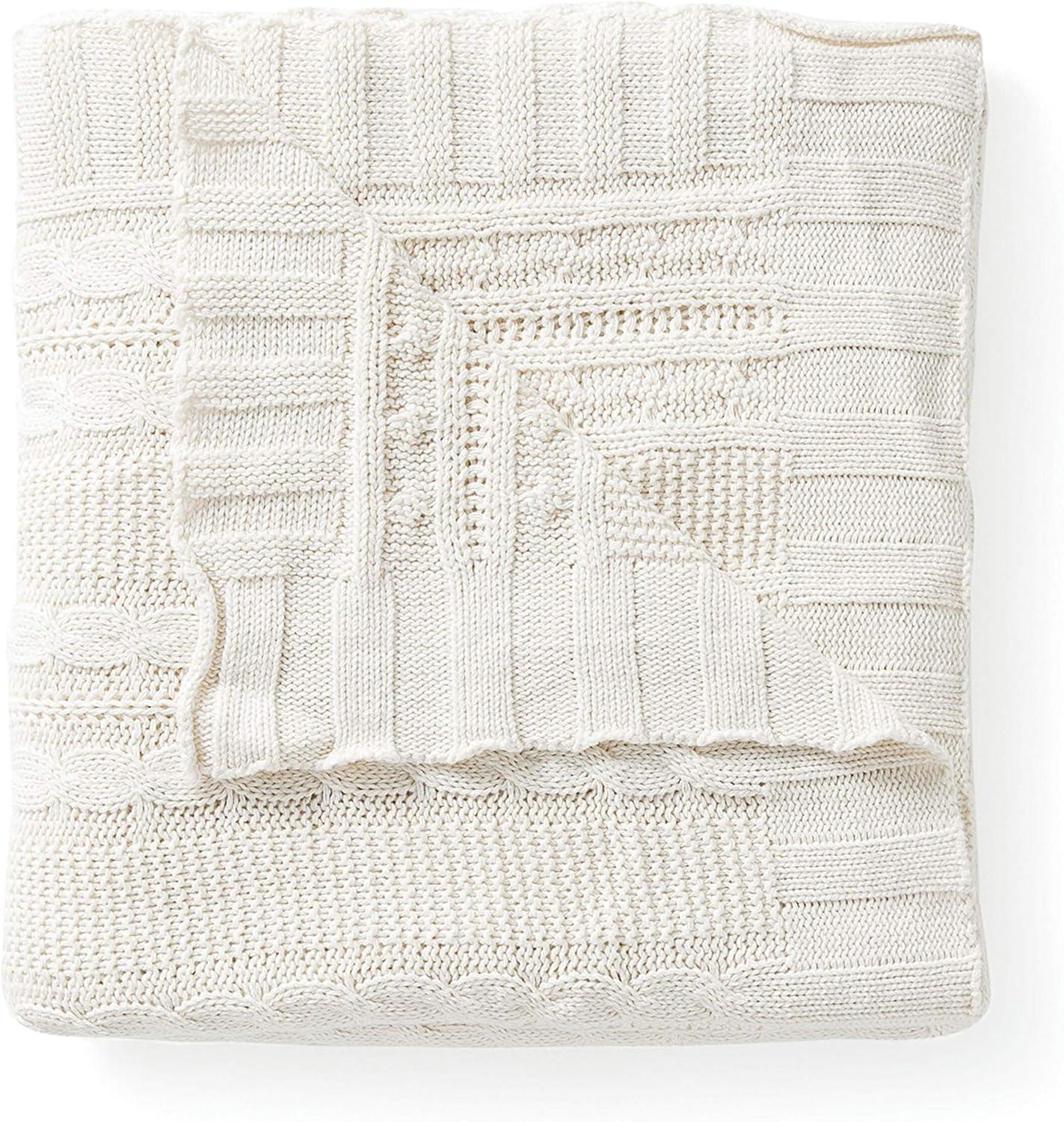 VCNY Dublin Cable Knit Throw Blanket, 50" x 70"