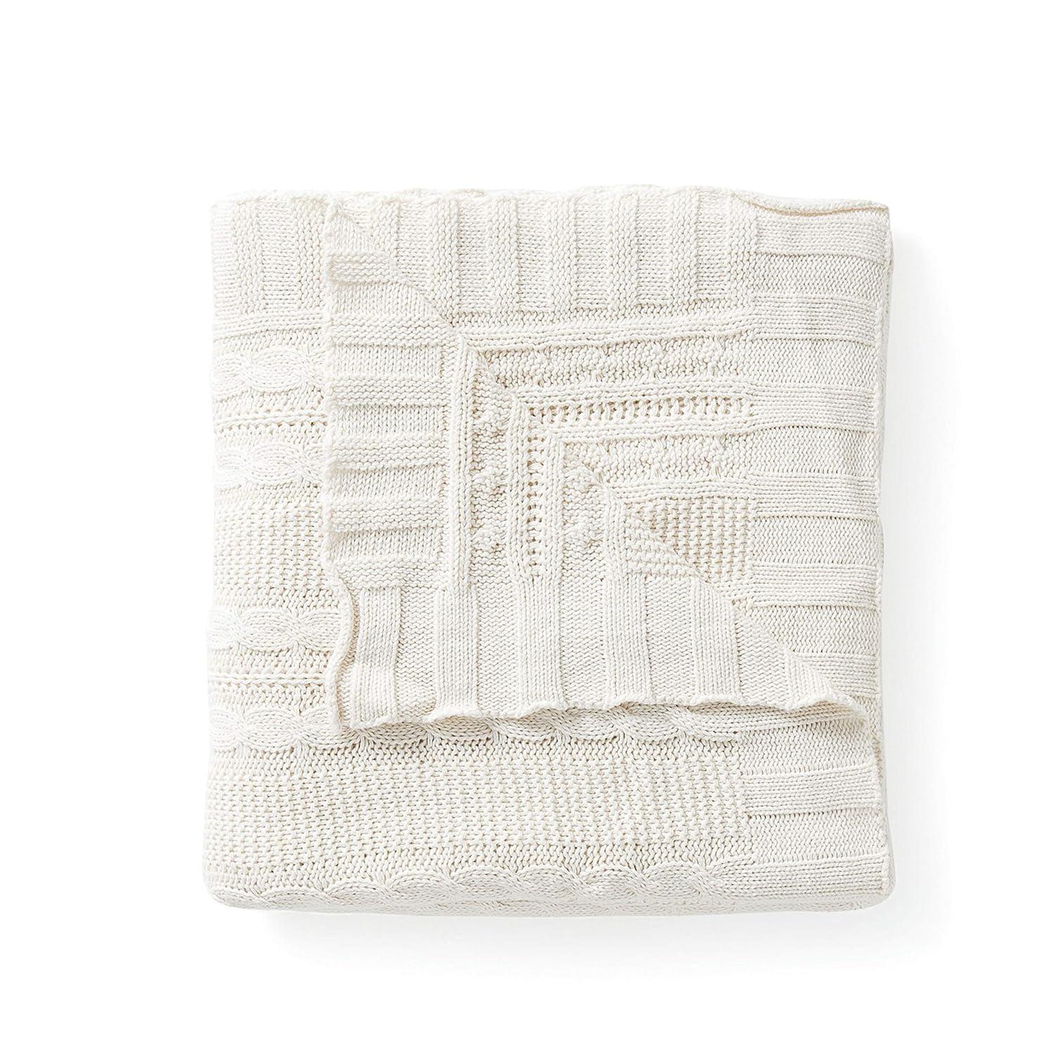 VCNY Dublin Cable Knit Throw Blanket, 50" x 70"