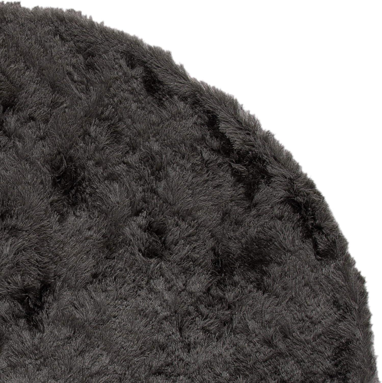 Shag SG511 Hand Tufted Area Rug - Titanium - 4' round - Safavieh.