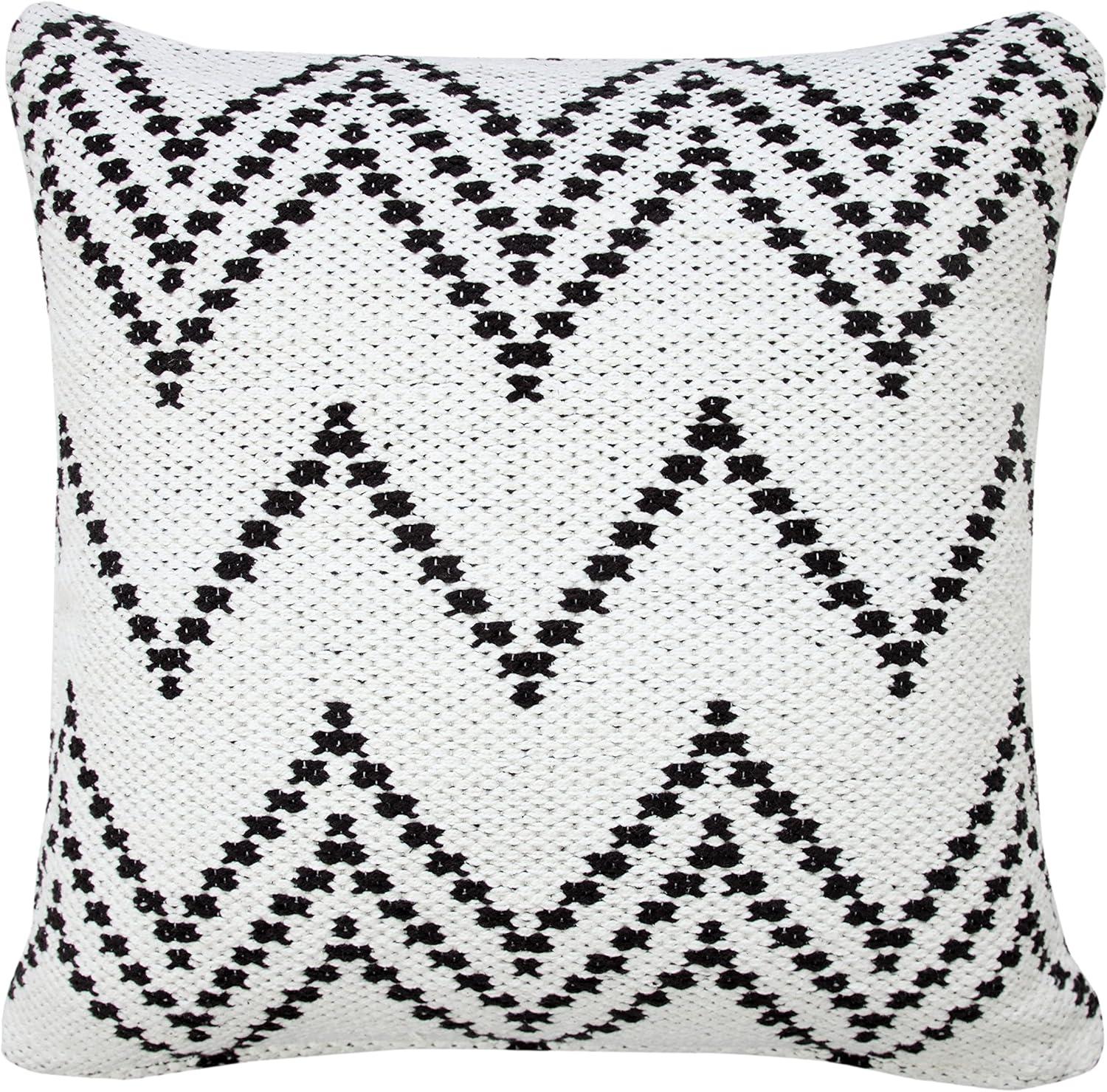 Textured Cotton Throw Pillow