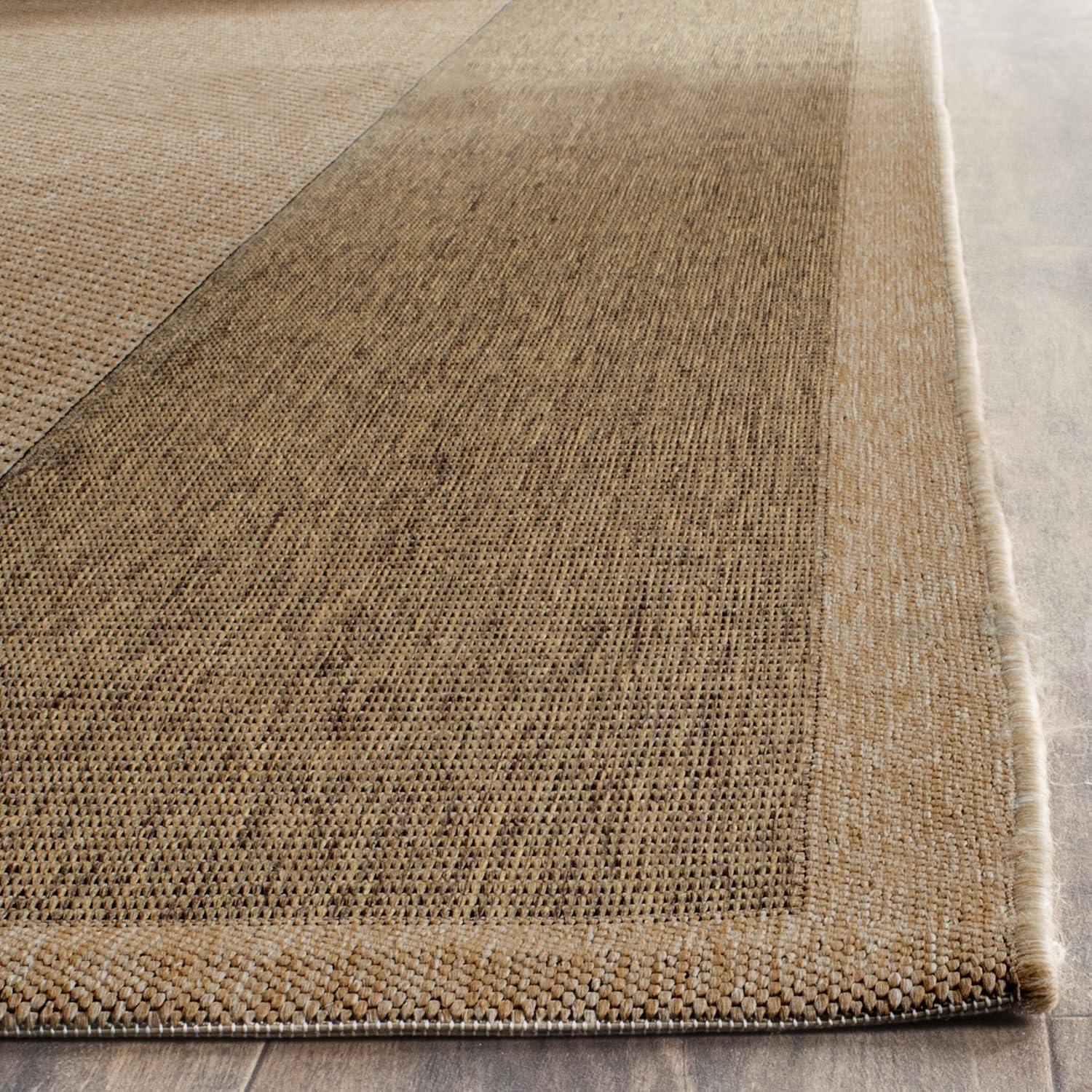 Courtyard CY7987 Power Loomed Indoor/Outdoor Area Rug - Natural/Gold - 4'x5'7" - Safavieh.