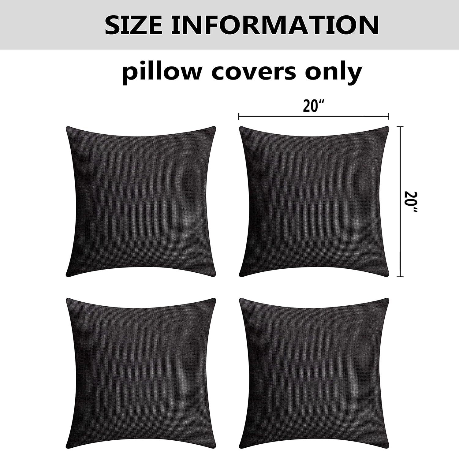 Deconovo Reversible Pillow Cover (Set of 4)
