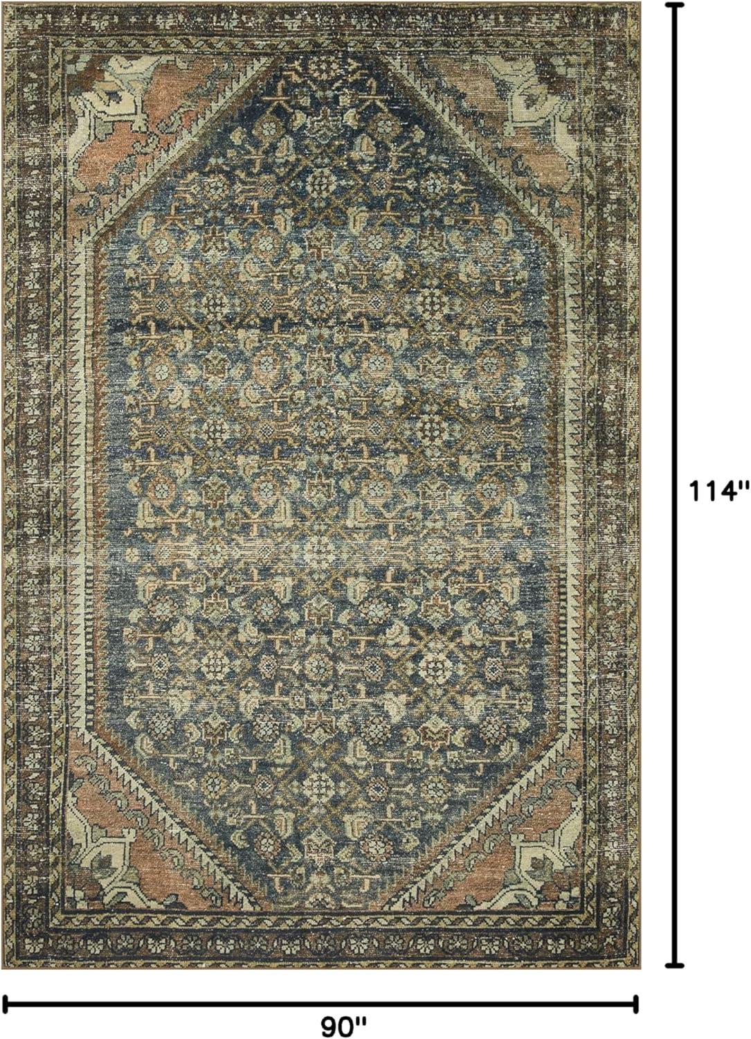 Banks I Rug by Magnolia Home by Joanna Gaines x Loloi - Denim and Clay / 7'6" x 9'6"