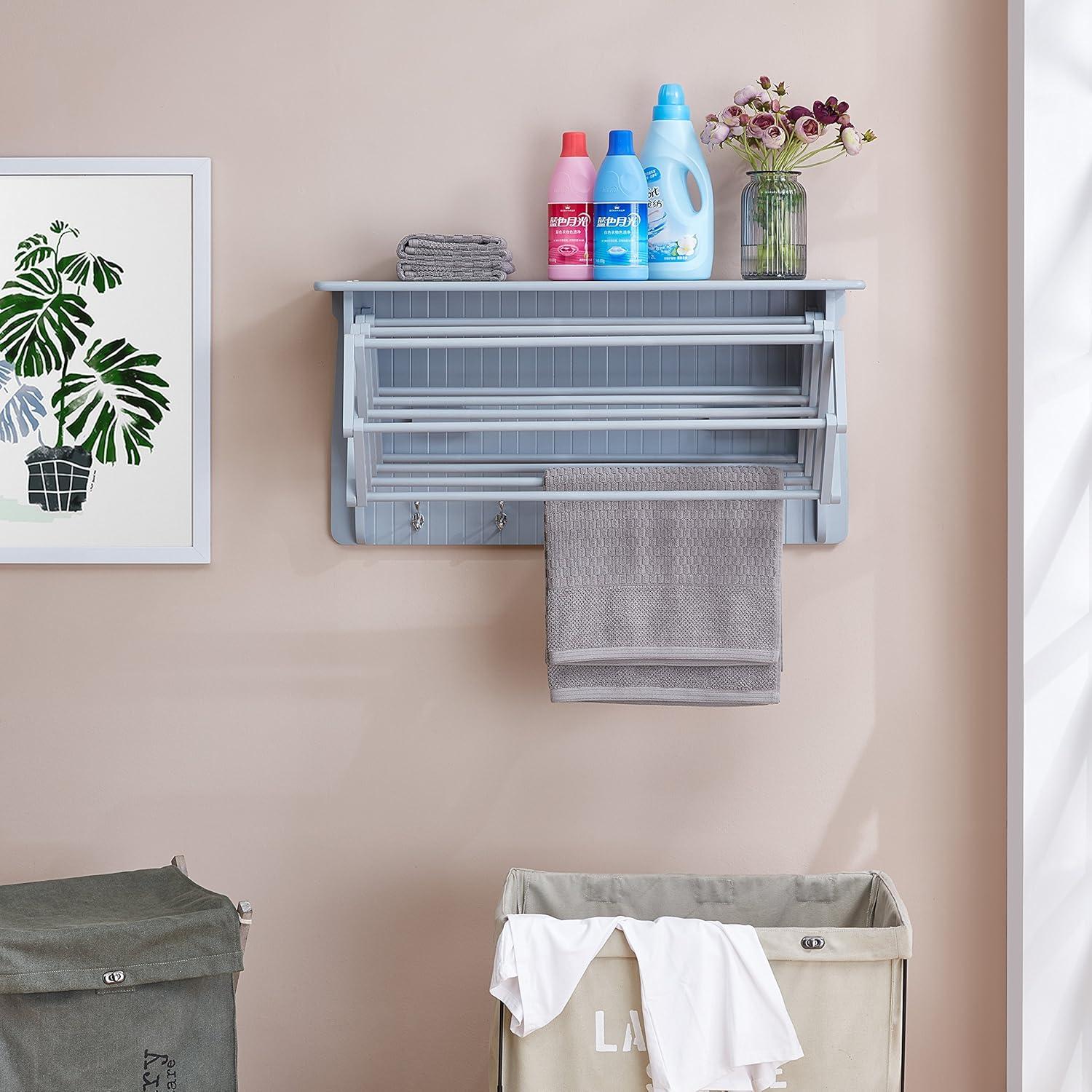 Latitude Run® Collapsible Accordion Wall Mounted Drying Rack & Reviews | Wayfair