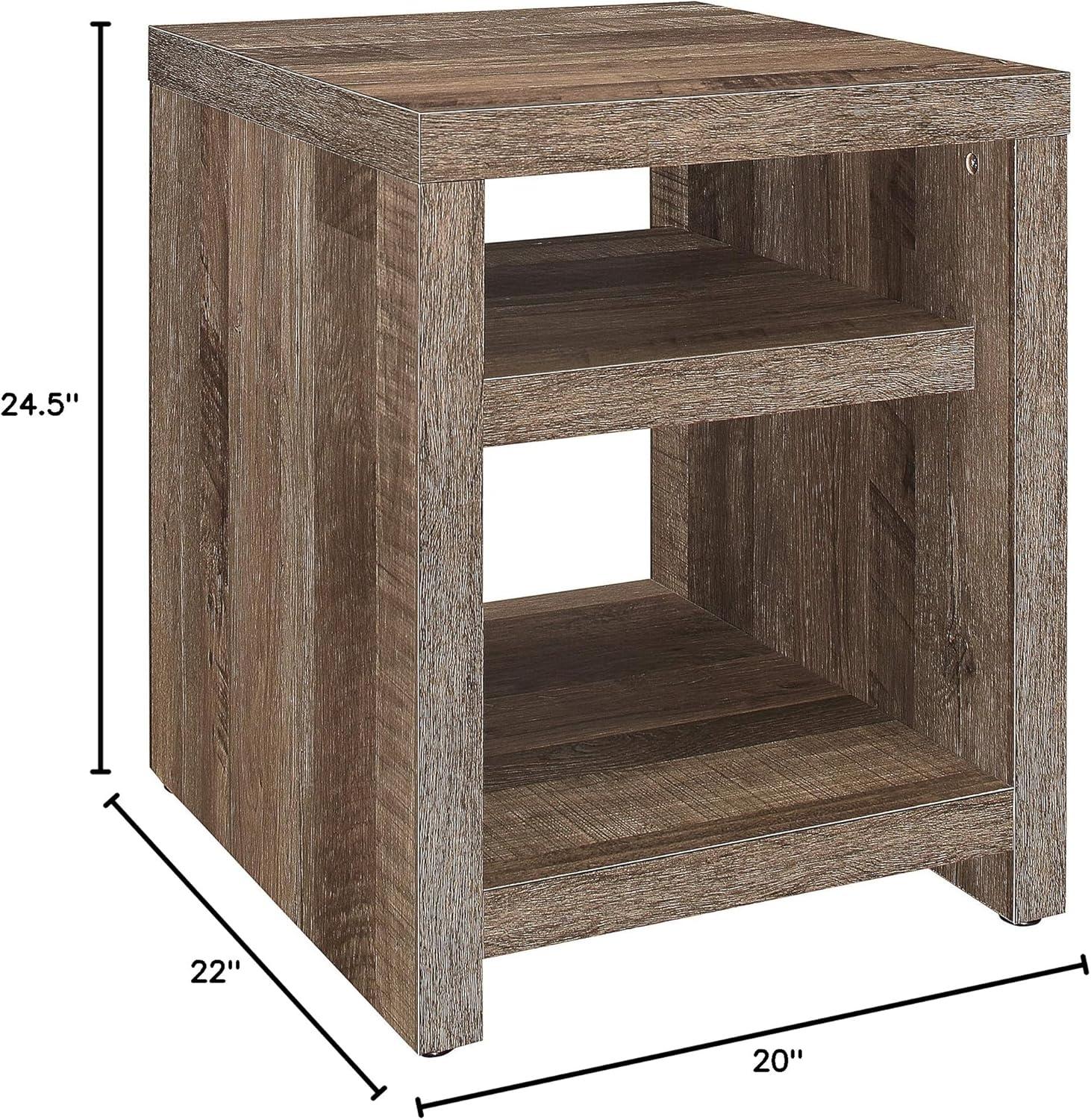 Danio End Table in Rustic Natural - Lexicon