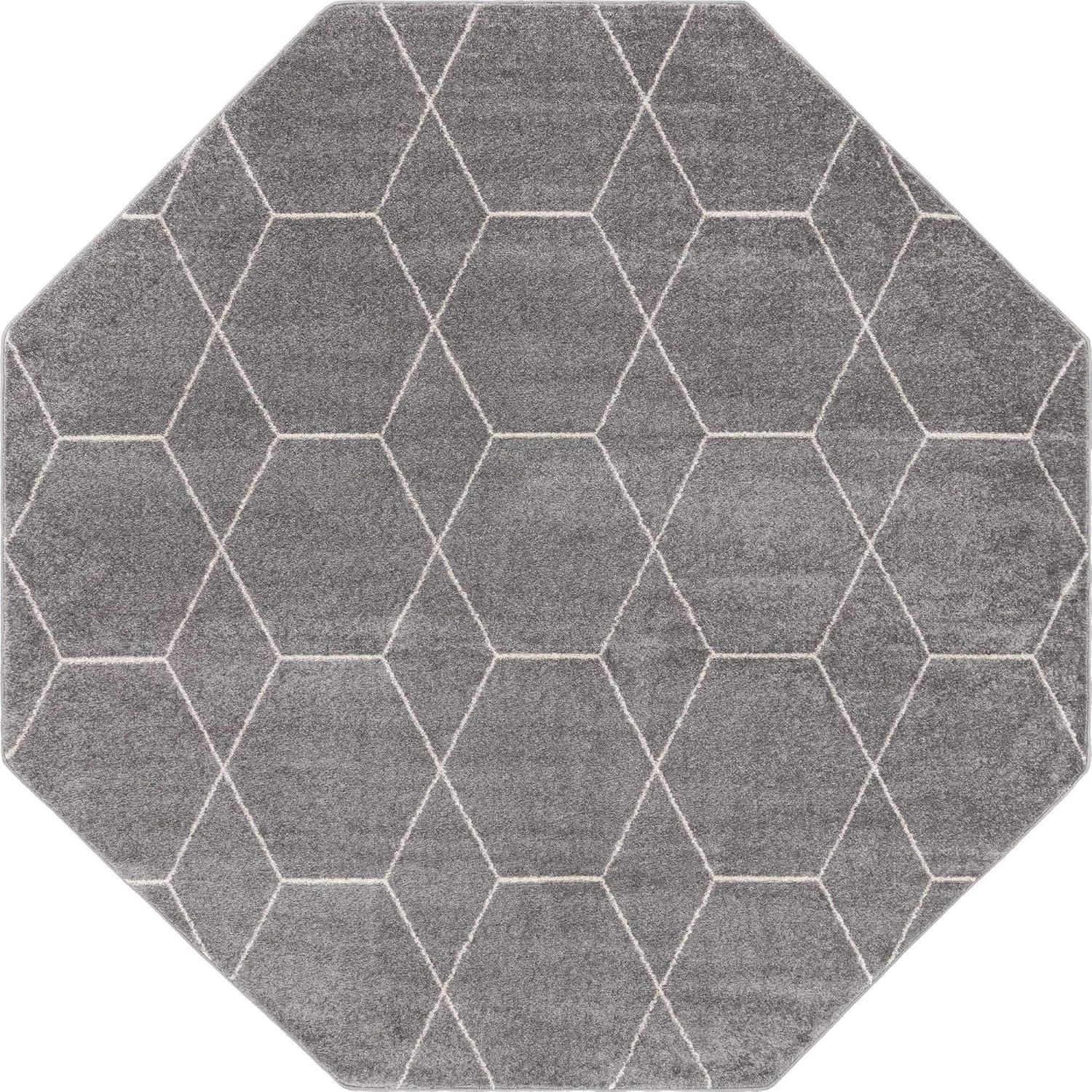 Unique Loom Trellis Frieze Geometric Trellis Indoor Woven Area Rug