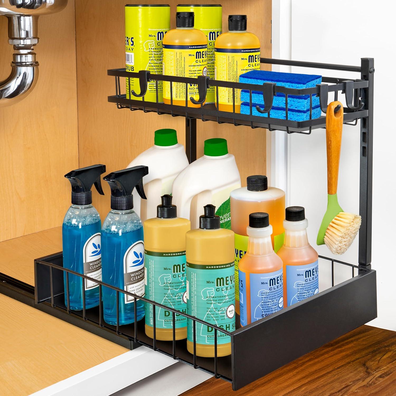 LYNK PROFESSIONAL LYNK PROFESSIONAL® Select™ Slide Out Under Sink Kitchen Cabinet Organizer 11.5"W x 18"D, Wood