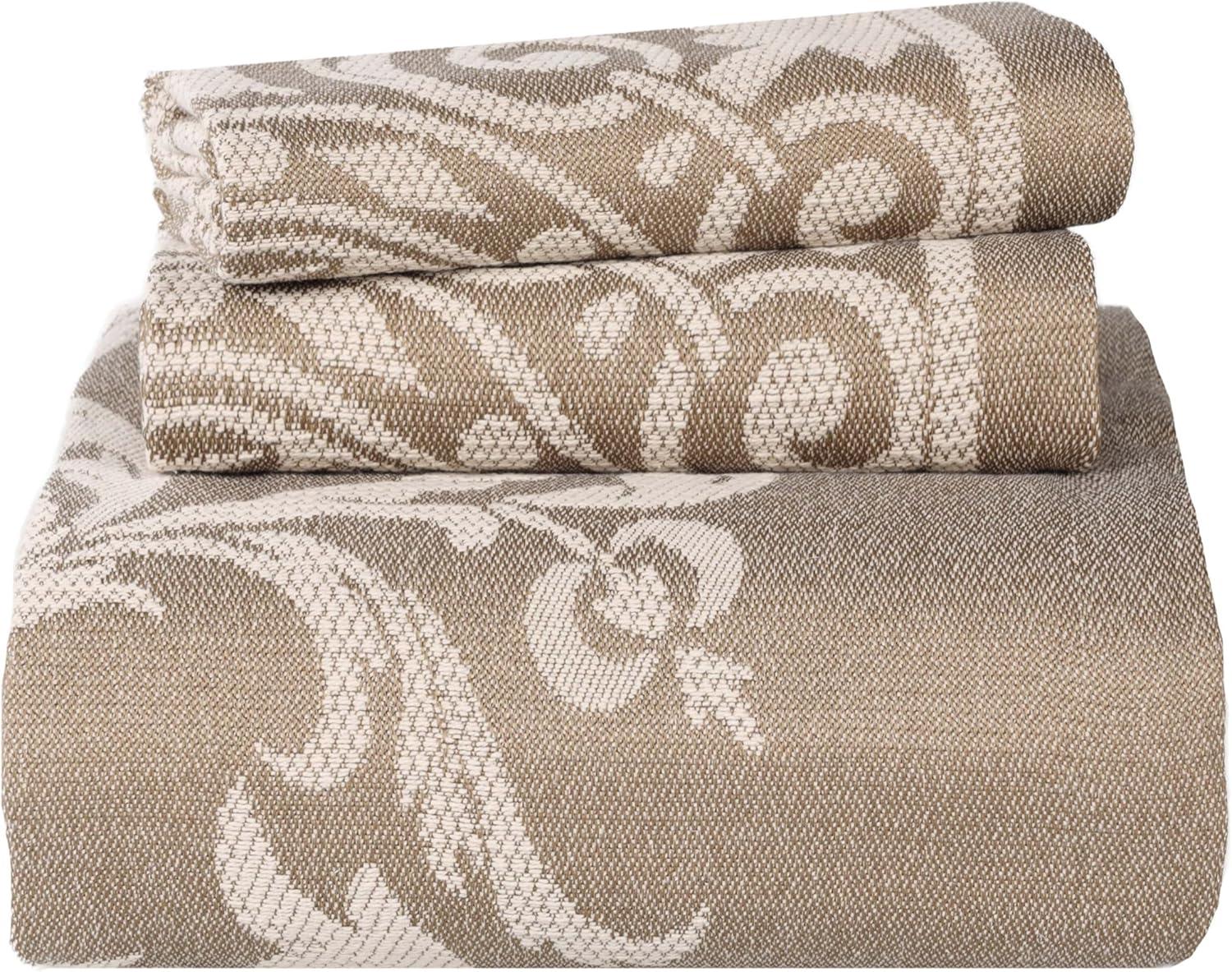 Superior Rio Lightweight Cotton Blend Woven Jacquard Traditional Medallion Bedspread/Coverlet Set