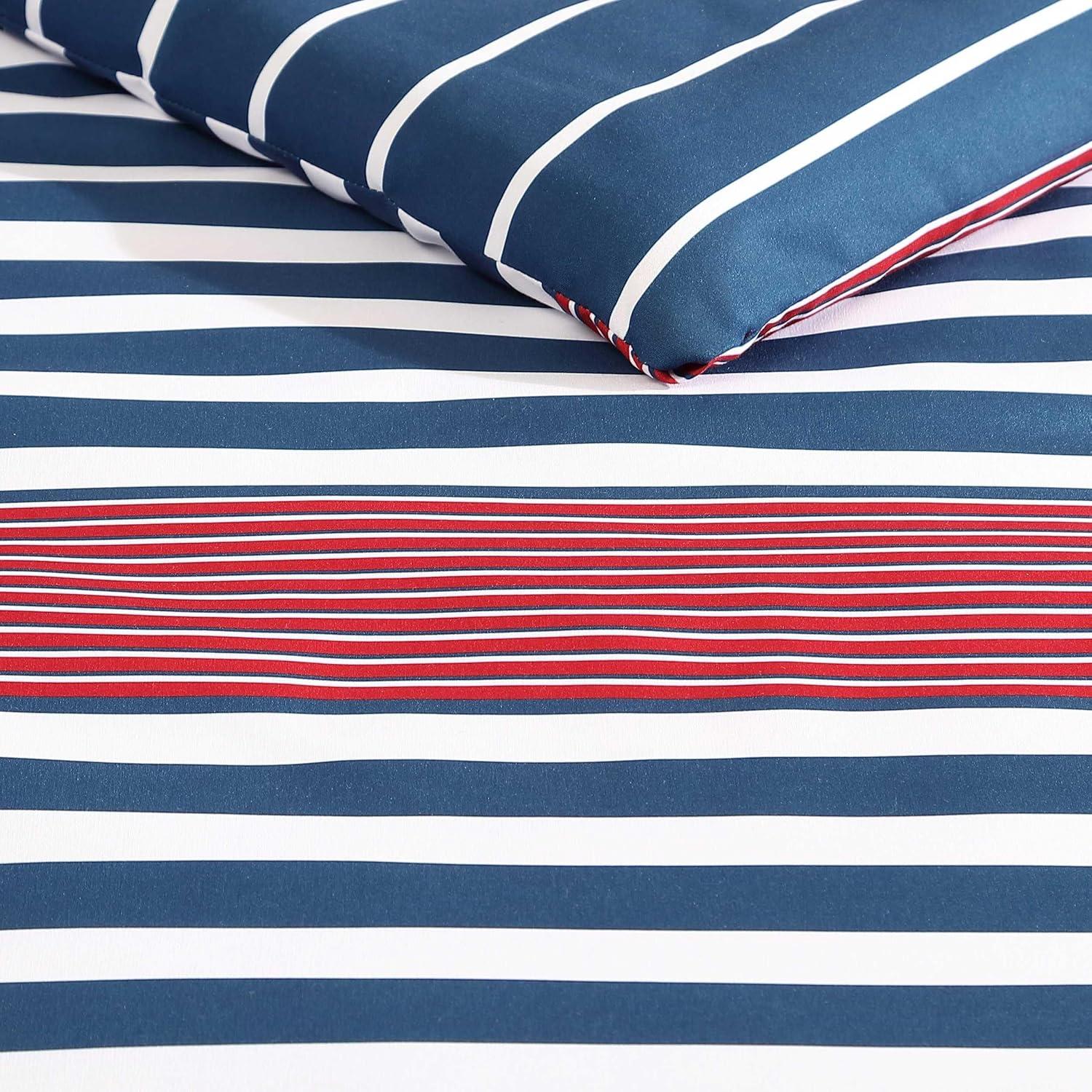 Nautica Kennedy Stripe Reversible Navy Comforter Set