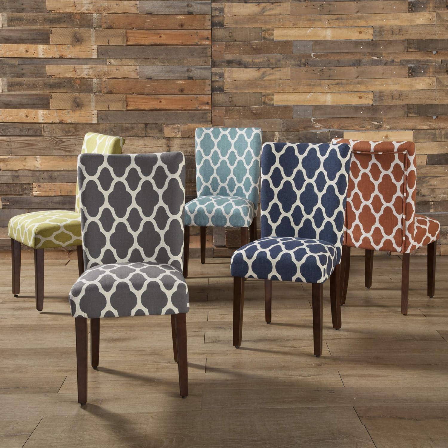 HomePop Parsons Dining Chairs (Set of 2), Quatrefoil