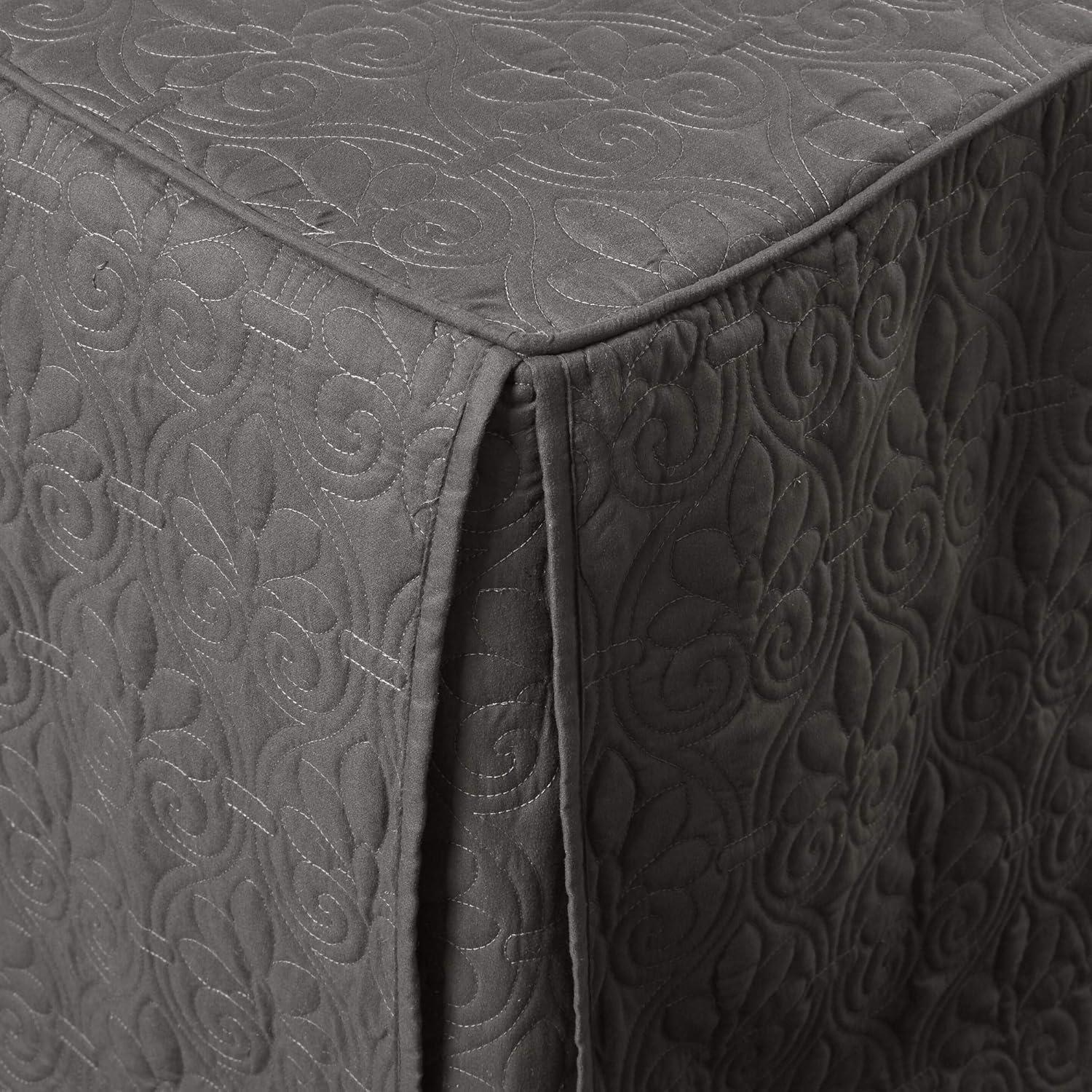 Madison Park Quebec 3 Piece Split Corner Pleated Quilted Bedspread