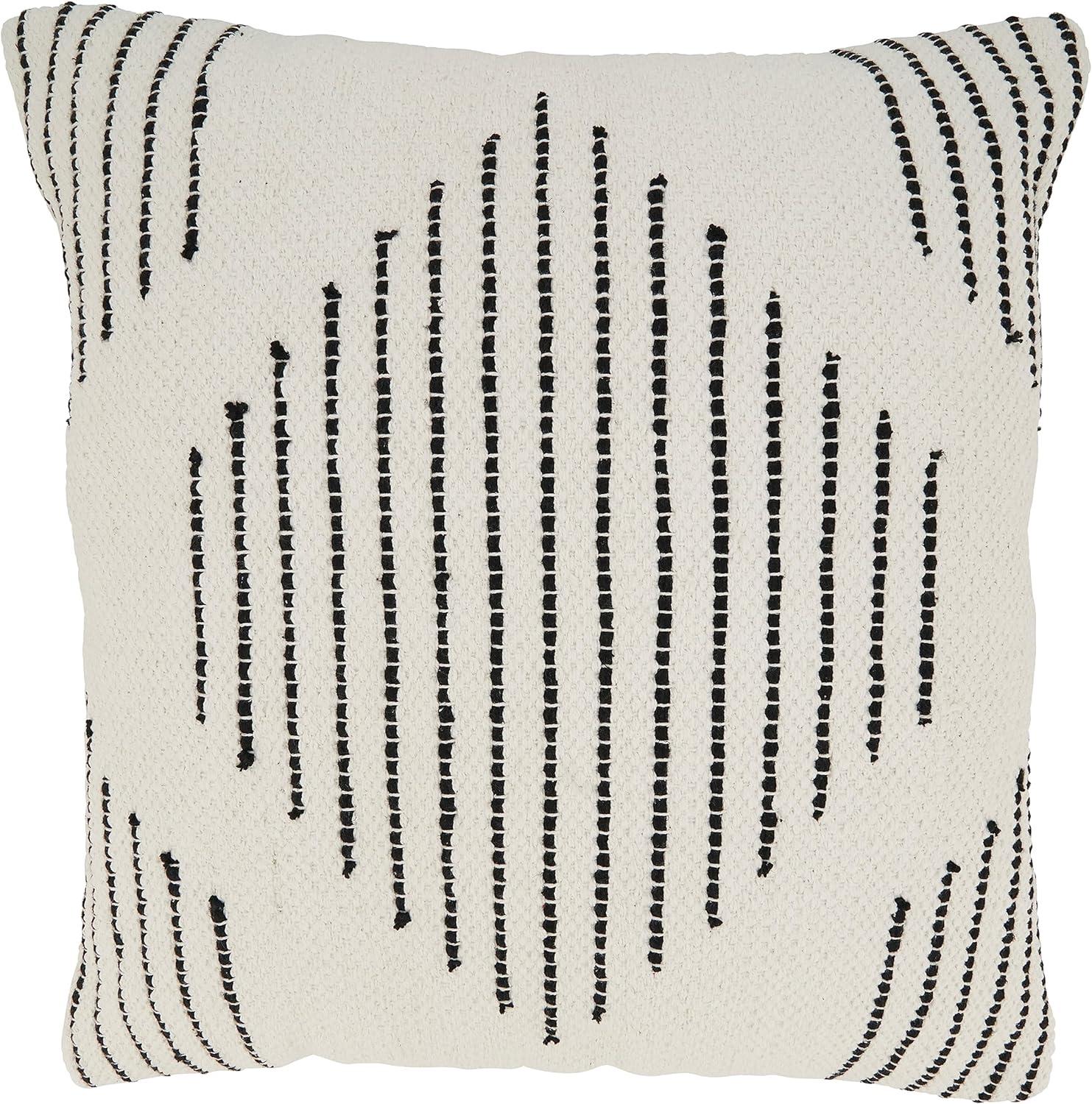 Indi Collection Geometric Cotton Pillow Cover