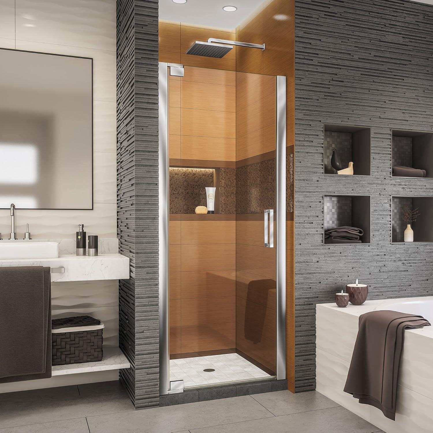 Elegance-LS 27" W x 72" H Pivot Frameless Shower Door with ClearMax™ Technology